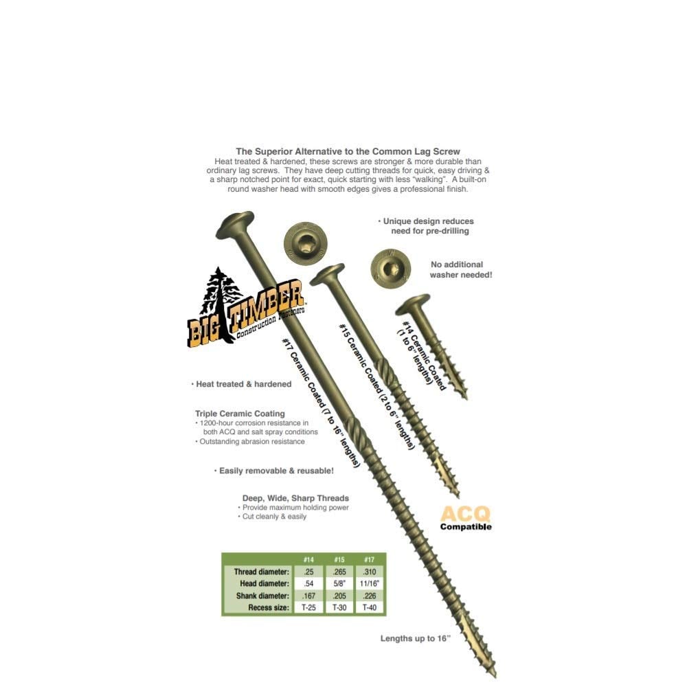 Big Timber CTX153 Lag-Screws - View #2