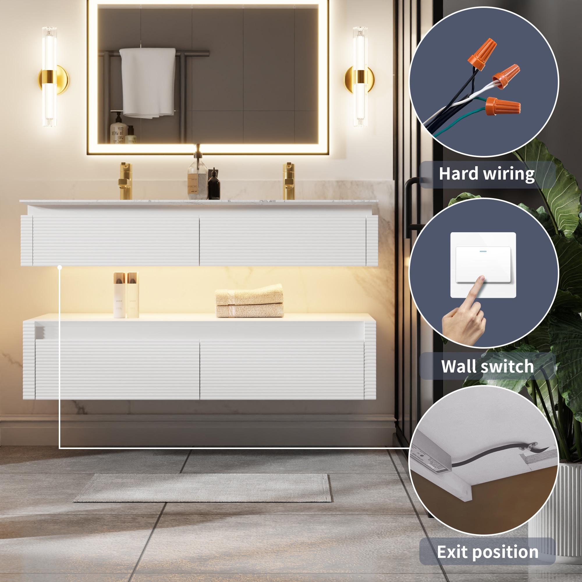 ExBrite SC4820V14DWH Bath-Vanity-Combo - View #6