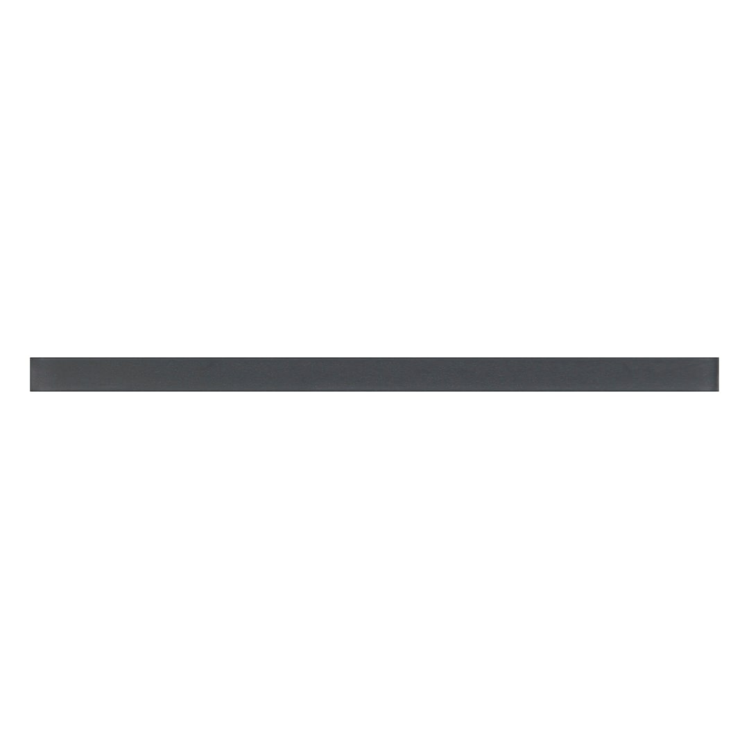 Apollo Tile T88097M-15A Dark Gray 1/2-in x 12-in Matte Glass Pencil Tile ( 0.5-sq ft / Carton ) 10 -Pack