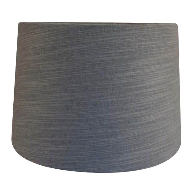 Light Gray Fabric Drum Lamp Shade, Grey Fabric Lamp Shade