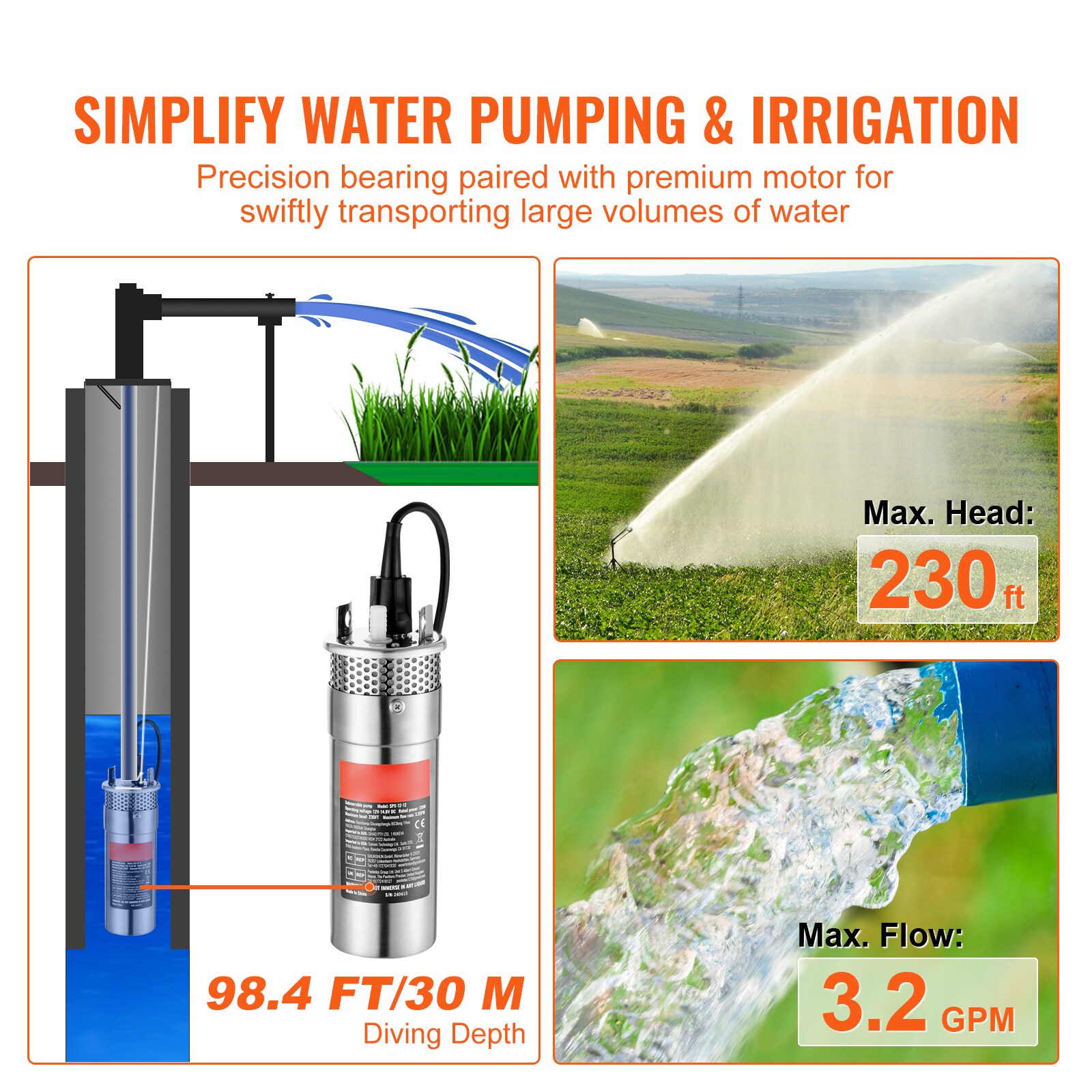 VEVOR SCTYNSB120W303893V9 pumps - View #3