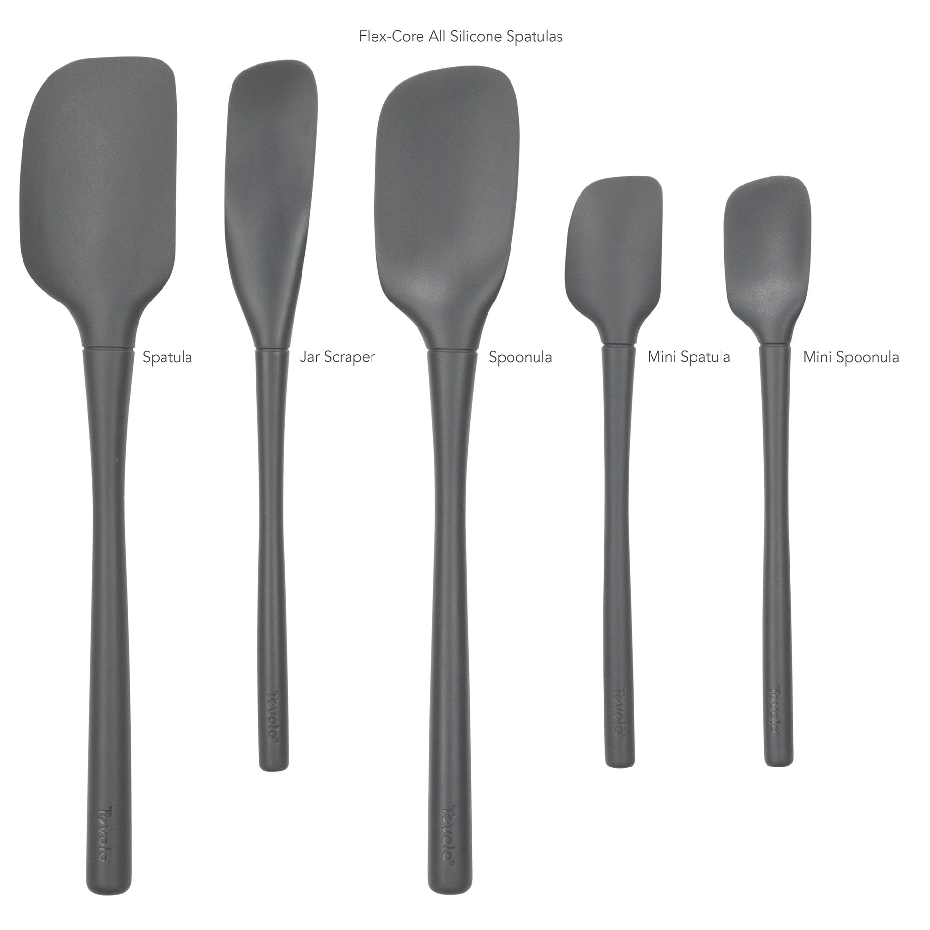 Core Kitchen 2.5 x 11 in. Gray Silicone Pointed Spatula, 1 - Harris Teeter