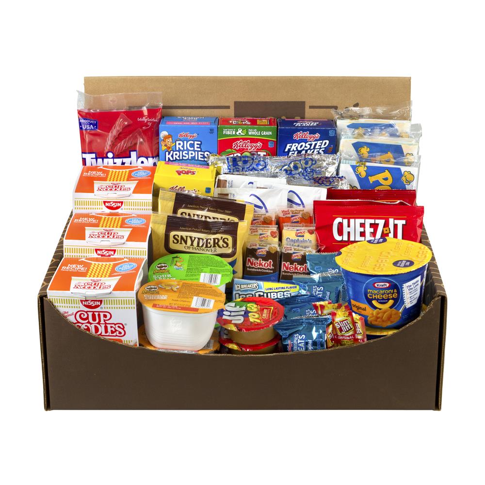 Snack Box Pros Dorm Room Survival Snack Box - Assorted Sweet and Salty Snack  Mix - 56 Handpicked Snacks - Perfect for Camp or School in the Snacks &  Candy department at