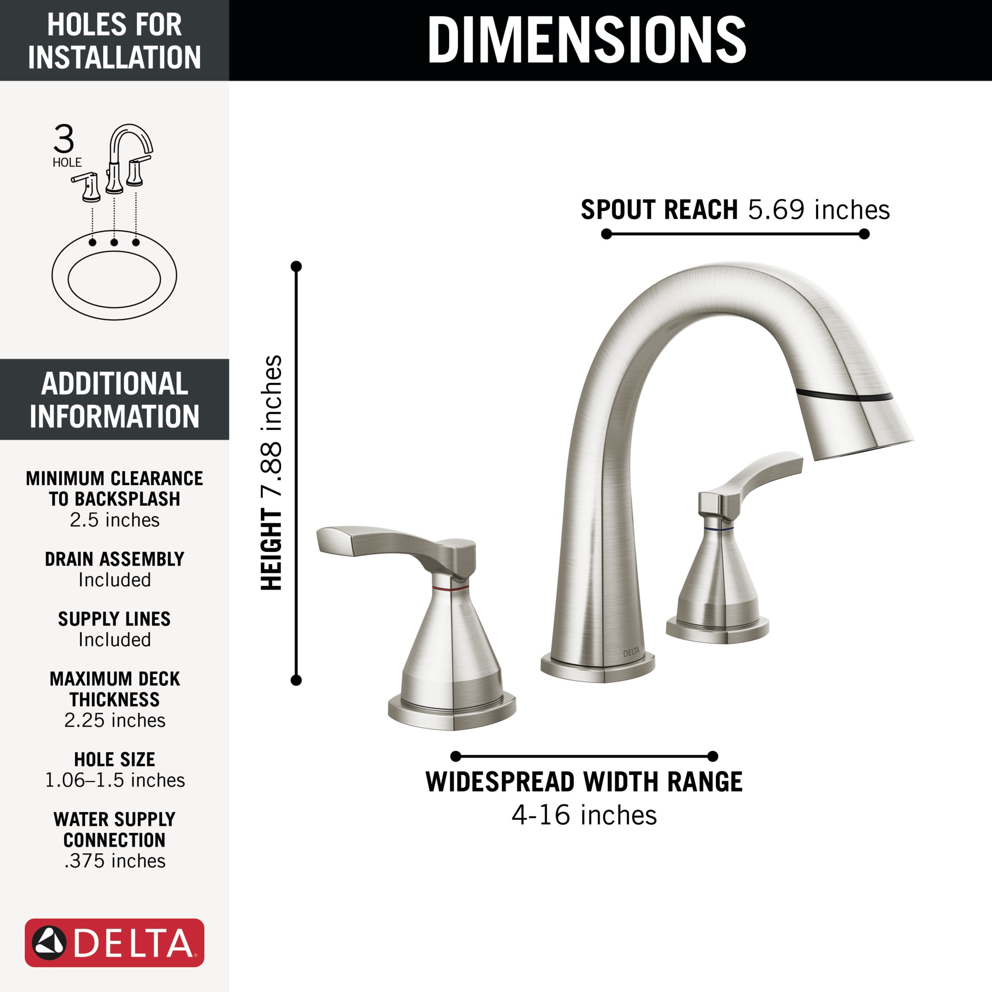 Delta 35775-SSPD-PR-DST Lavatory-Faucets - View #3