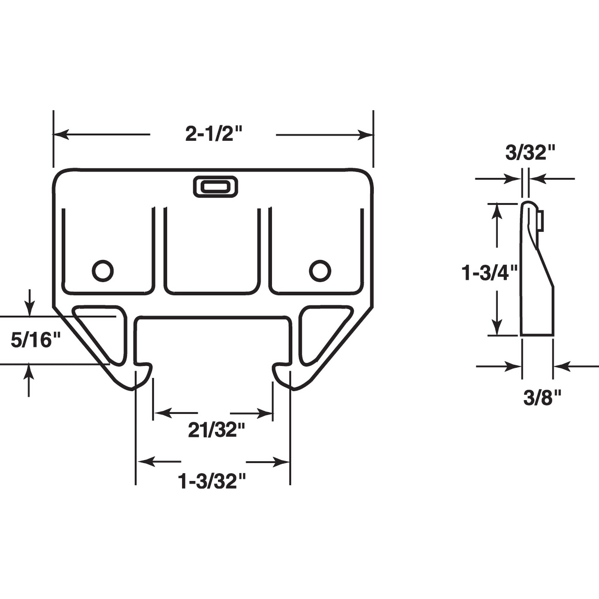 Prime-Line Orange Polyethylene Drawer Guide Kit R 7152 at Lowes.com