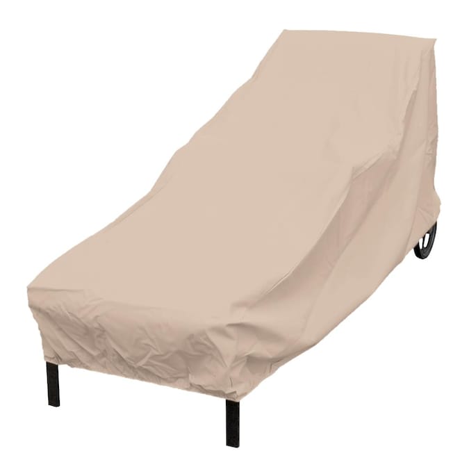 Elemental Tan Polyester Patio Furniture, Chaise Lounge Patio Furniture Covers