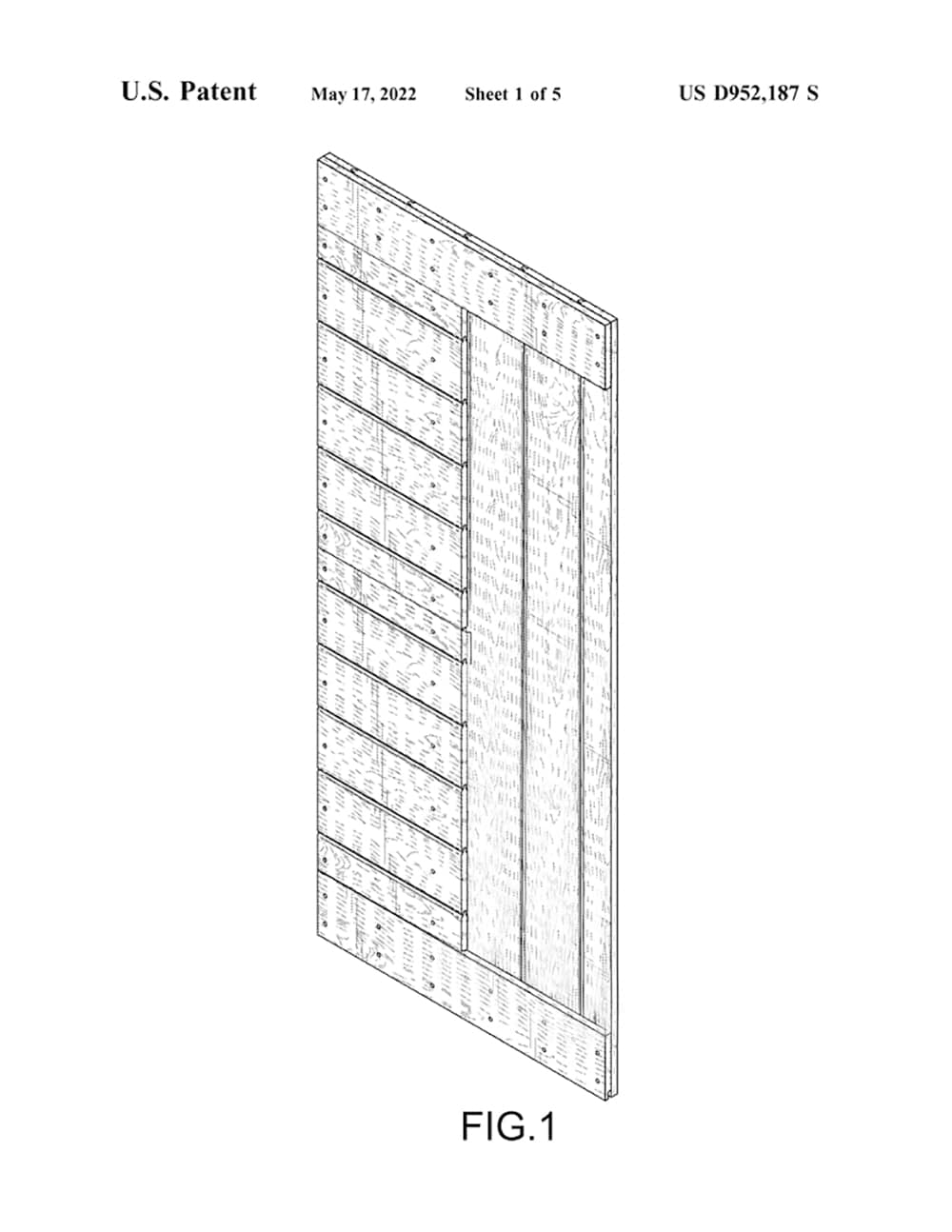 CALHOME T05S79+GSB-001-FROST Barn-Doors - View #2