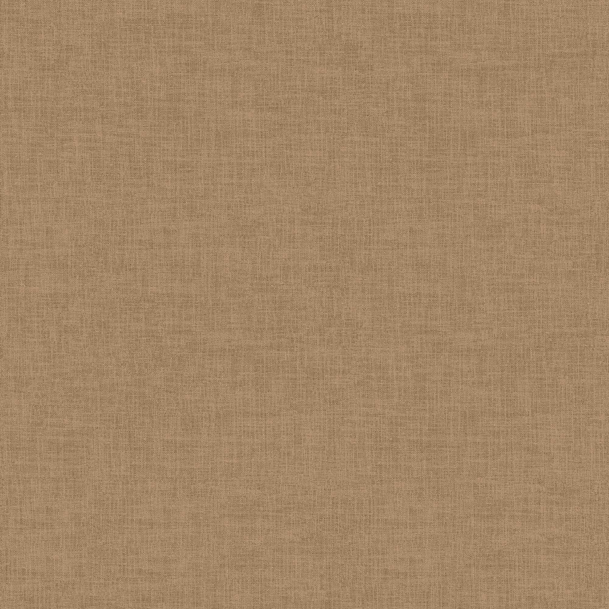 Antibes Linen Weave Texture Brown Wallpaper