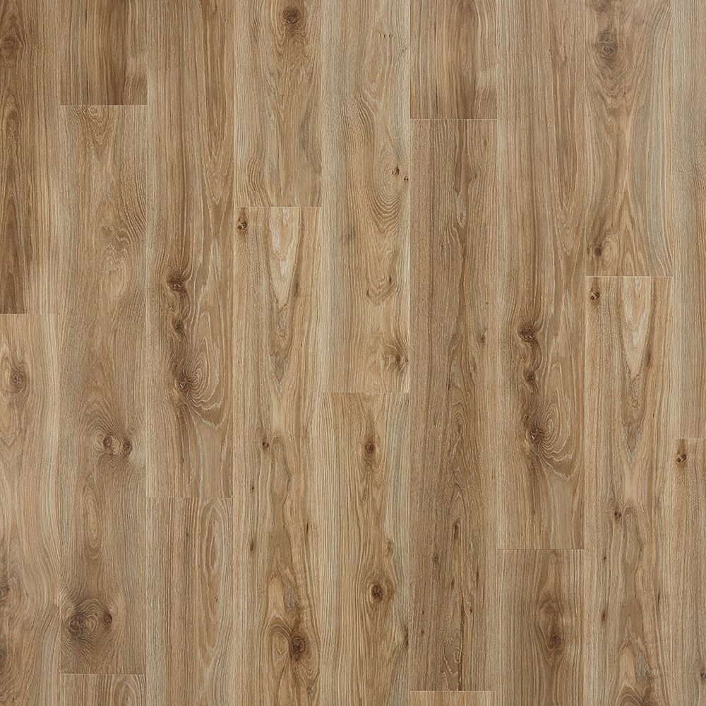 Pergo TimberCraft Elite + WetProtect Aubrey Ridge Oak 12-mm T x 8-1/4-in W x 54-in L Waterproof Wood Plank Laminate Flooring (22.04-sq ft) in Brown -  LF001068