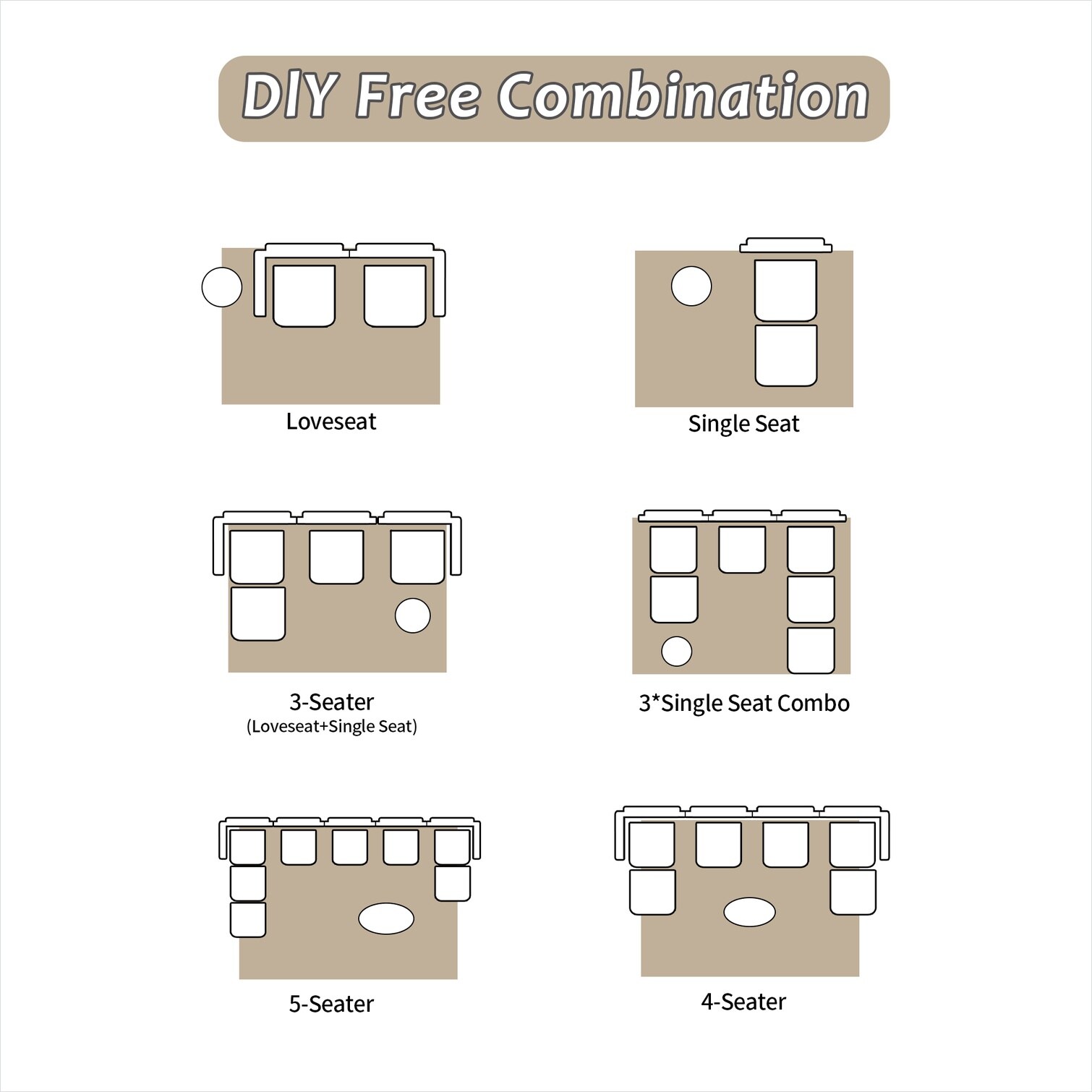 SunJet B2YH0YSCYON9 Sofas-Loveseats - View #3