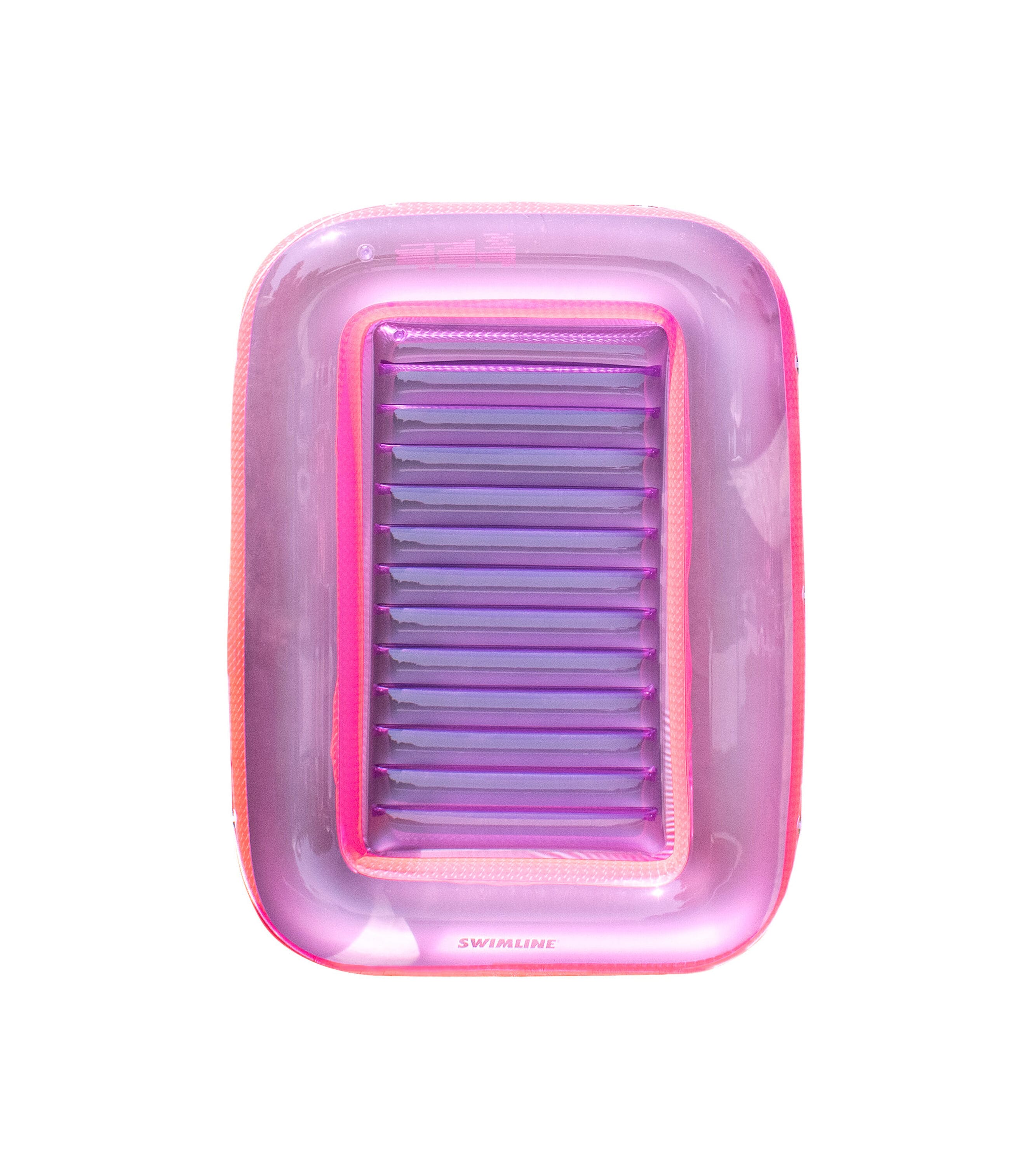 Swimline 9052 70-in x 1 -Seat PINK, PURPLE, CLEAR, SILVER Inflatable lounger