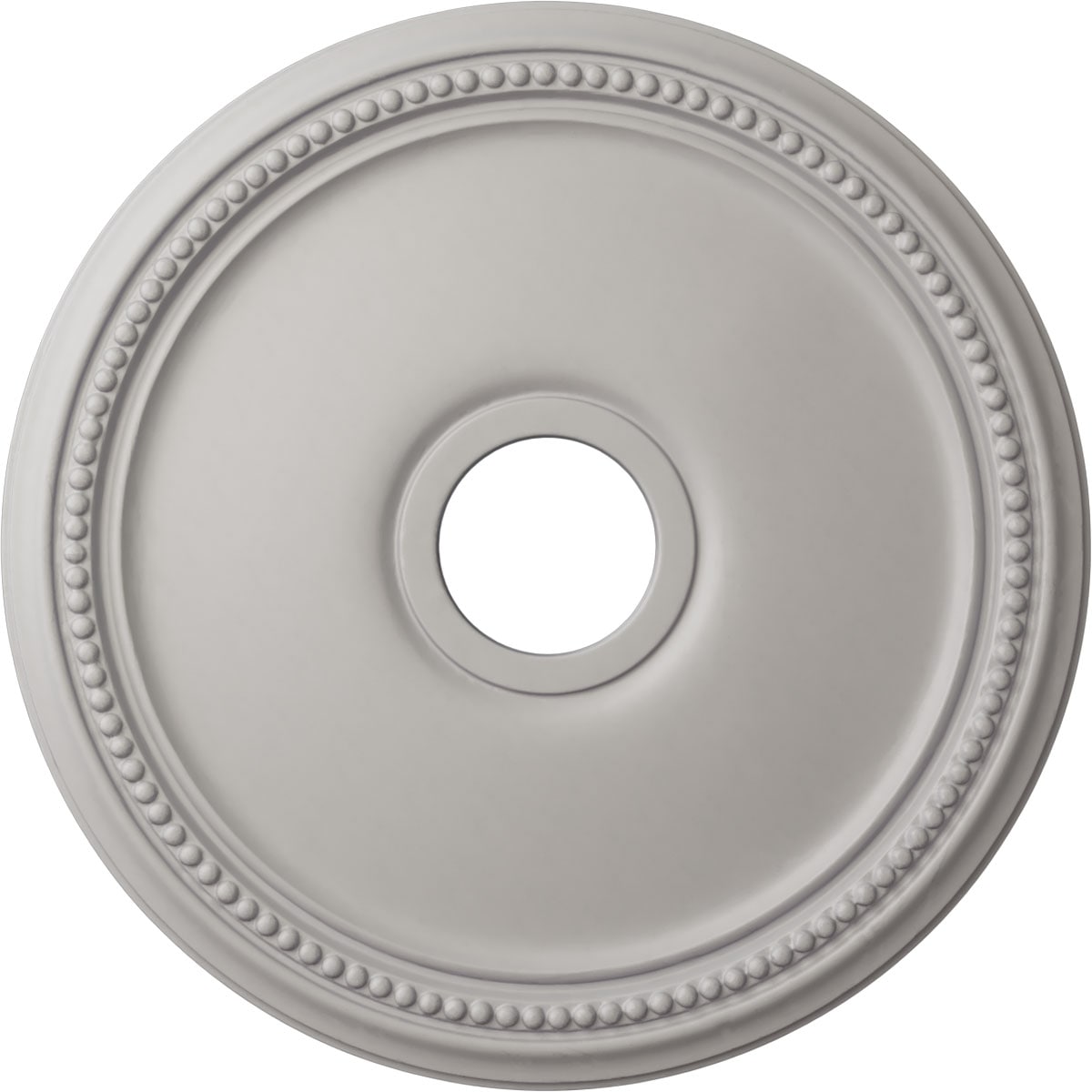 Ekena Millwork CM18DIUWF Diane 18-Inches W x 18-Inches L Painted Ultra Pure White Polyurethane Whole Ceiling Medallion