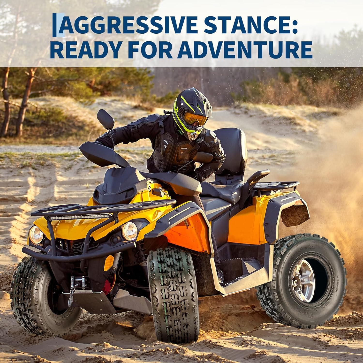 IdealHouse 19x7-8 ATV UTV Knobby Sport Tires Front 19x7x8 Mini