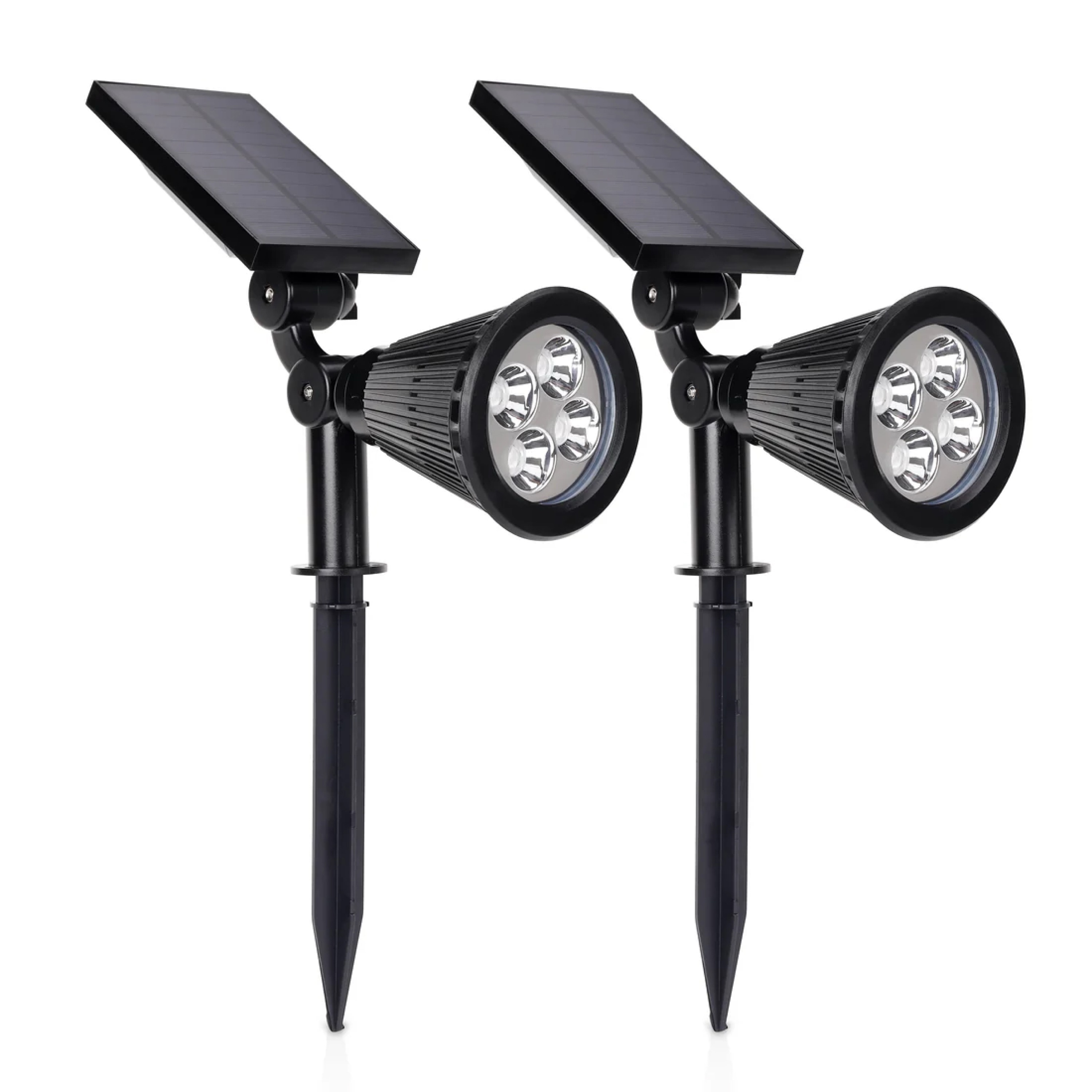 TECHKO SHL-904 Outdoor Solar Spotlights for Landscape 410 -Lumens 2 -Watt Black Solar LED Spot light