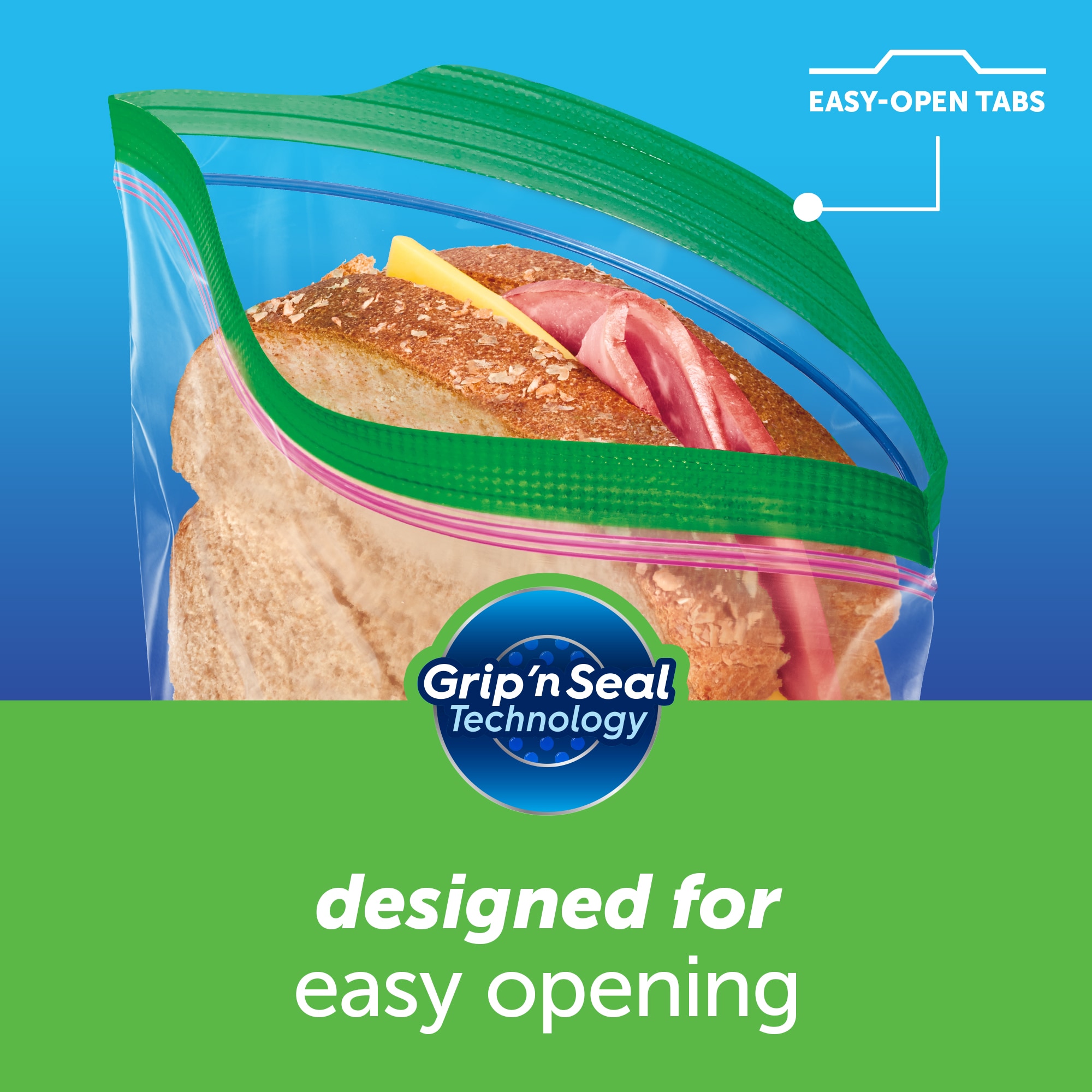 Ziploc Storage Bags with New Grip 'n Seal Technology, for Food, Sandwich,  Organization and More, Quart, 100 Count