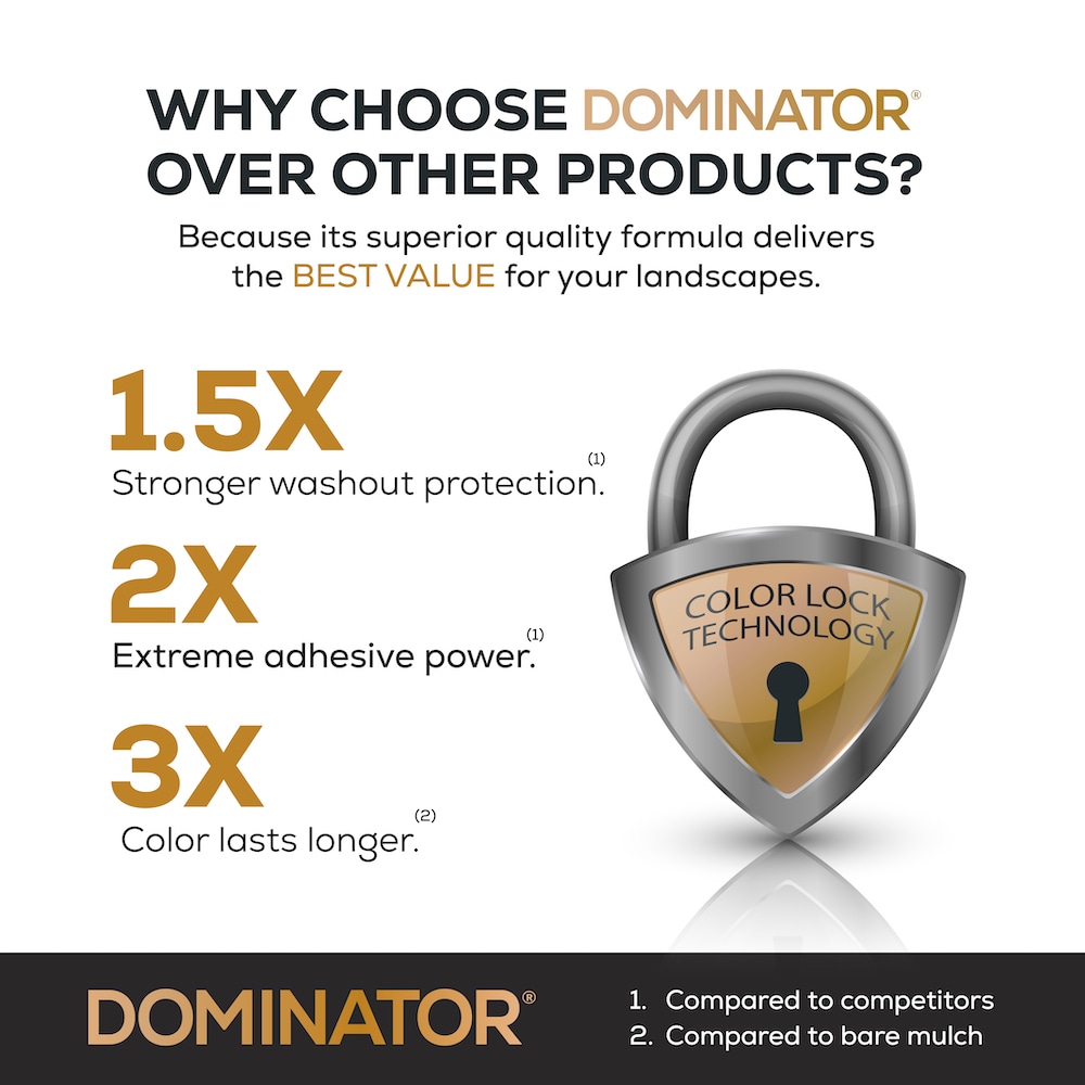 DOMINATOR Mulch Adhesive 5-Gallon (s) Clear in the Pine Needle & Mulch Dyes  department at