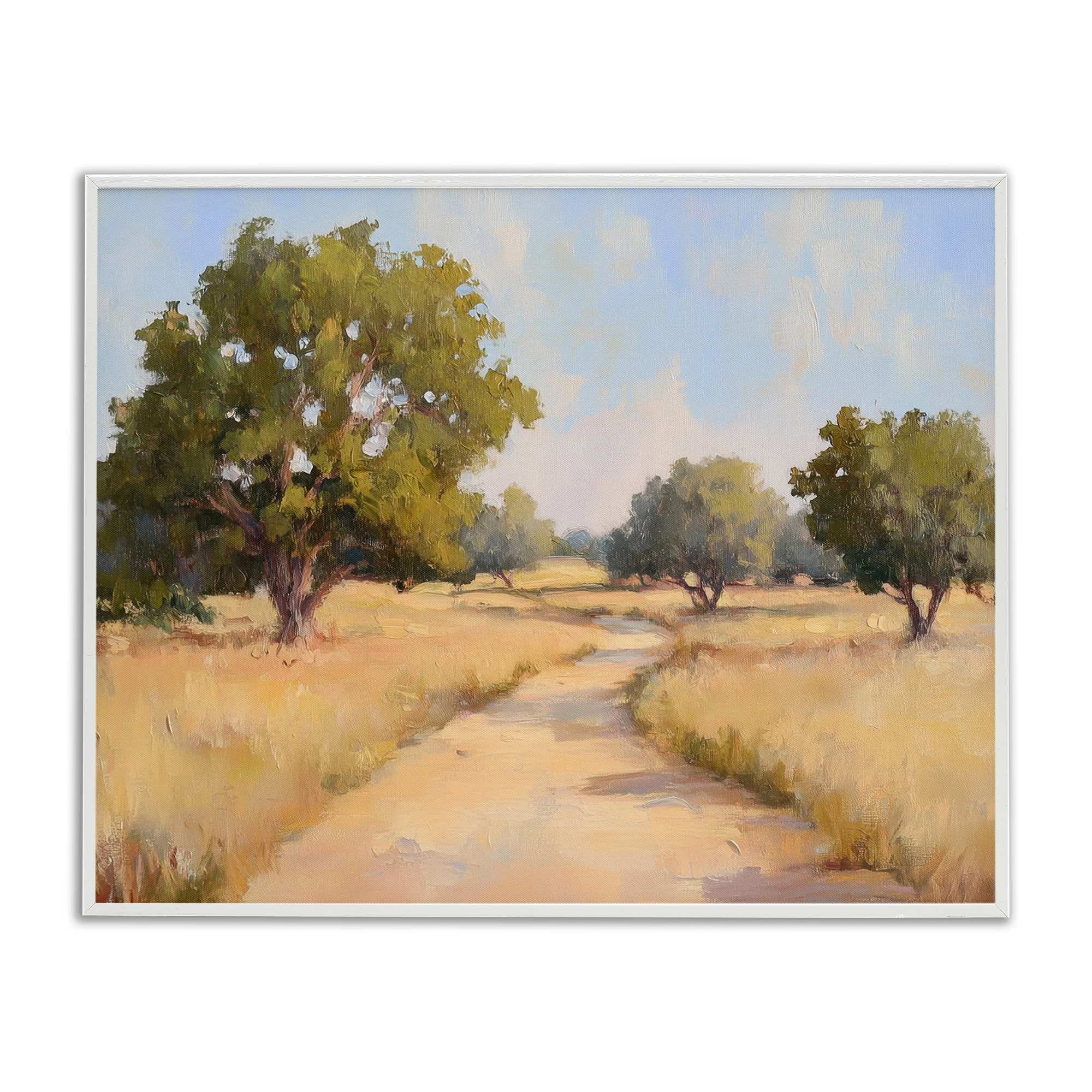 Stupell Industries BT-799-WFR-11X14 Getting Lost Natural Field Framed Giclee design by Petal Prints Design