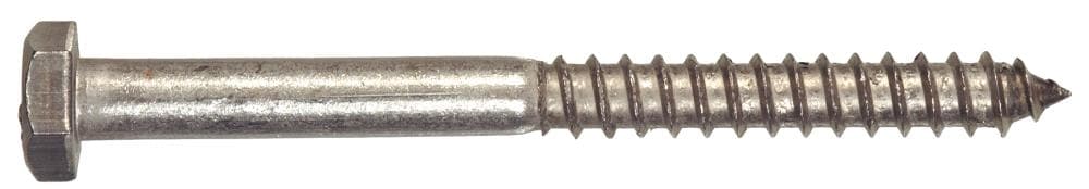 Hillman 3/8-in x 3-1/2-in Stainless Steel Stainless Steel Hex-Head Exterior Lag  Screws in the Lag Screws department at