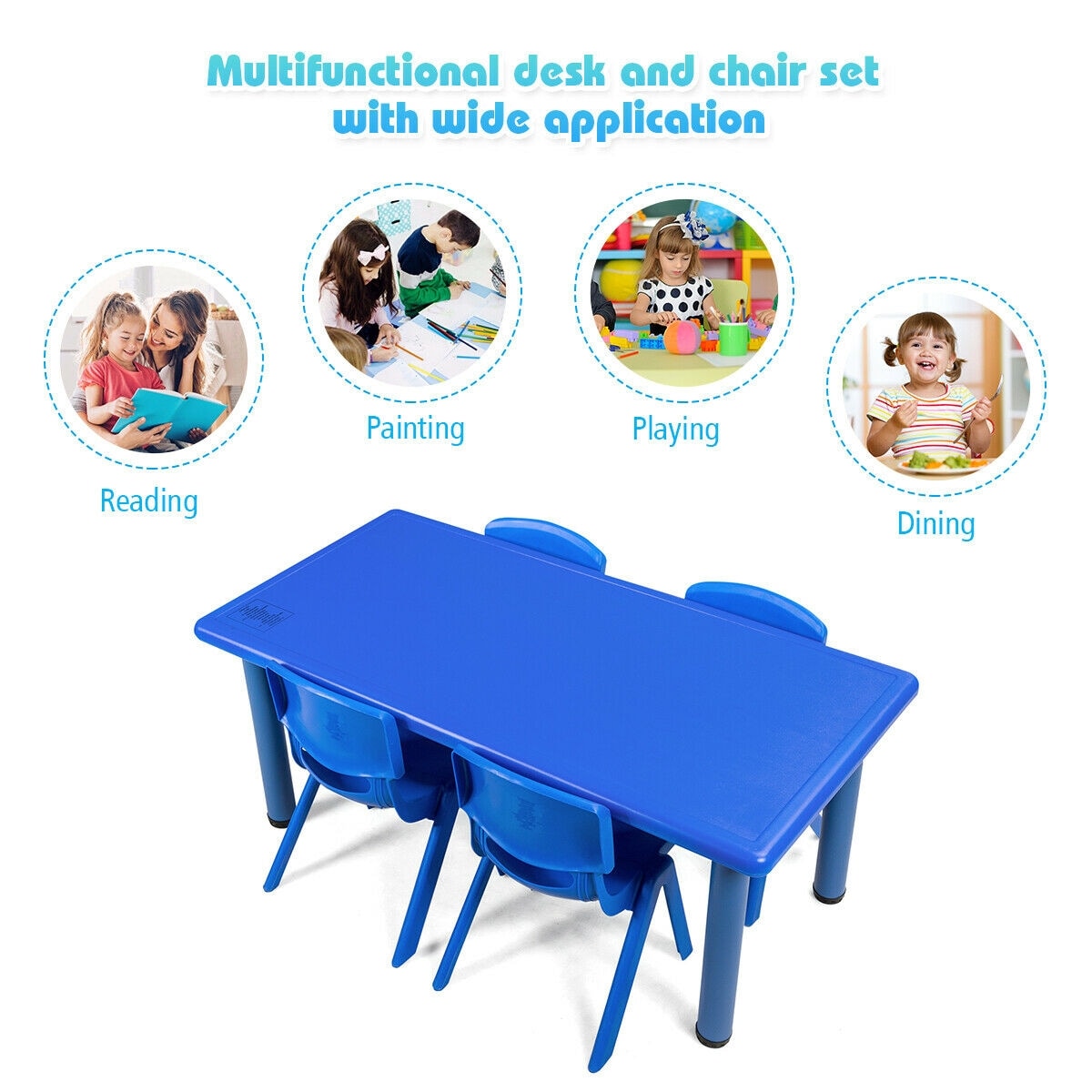 CASAINC WF-HYSN-64567BL Kids-Play-Tables - View #4