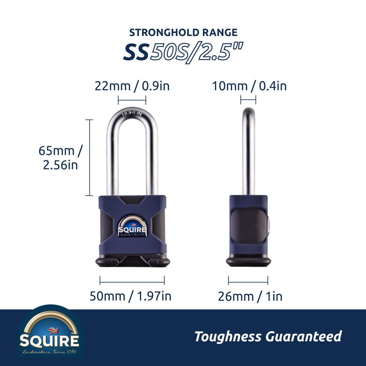 Squire Locks SQ-SS50S/2.5 Padlocks-Locks-Cables - View #5