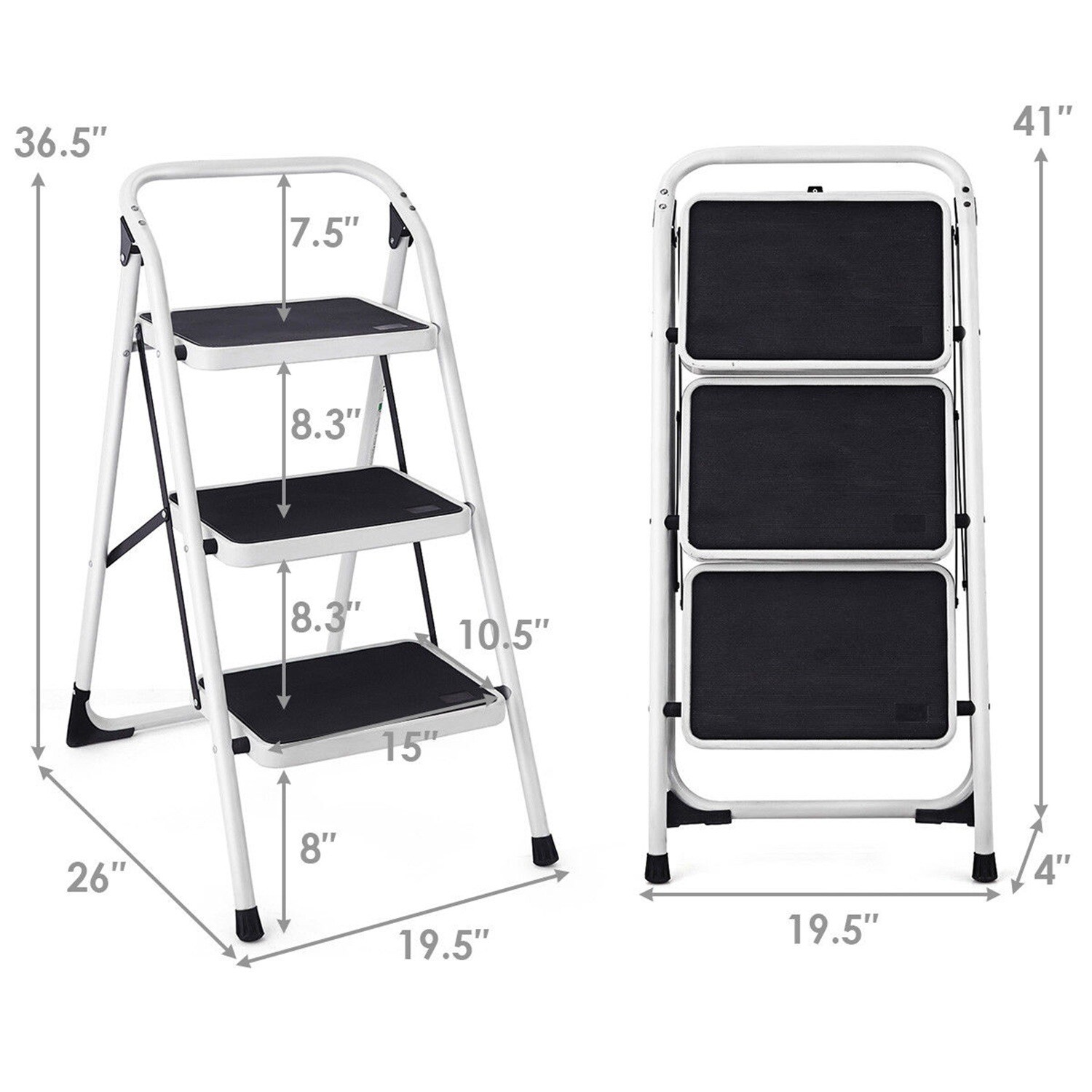 Costway CSHY000308 Step-Ladders - View #2