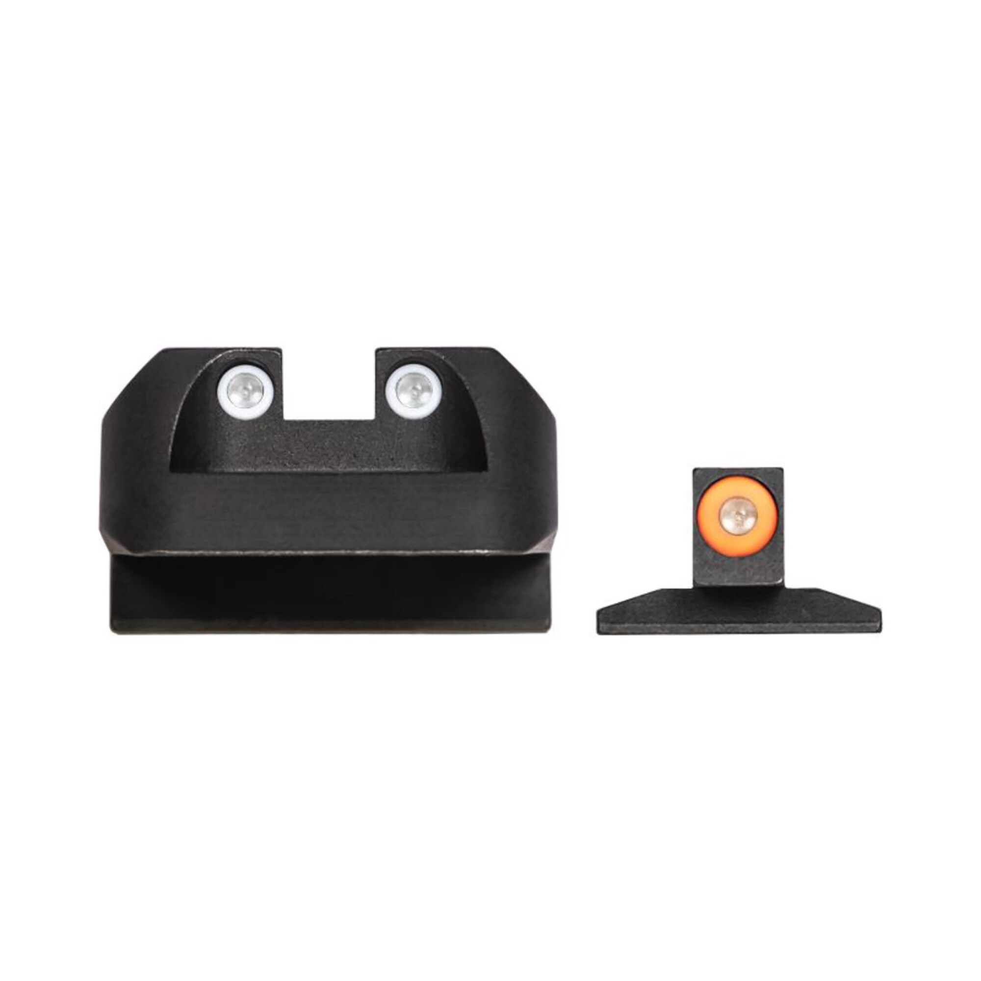  NVK-053-003-OGWG Night Fision Night Novak Cut 1911 Org Ring Sq Wht Rear