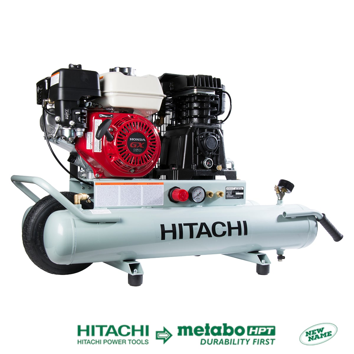 Hitachi 8-Gallons Portable Cordless 145 PSI Horizontal Air