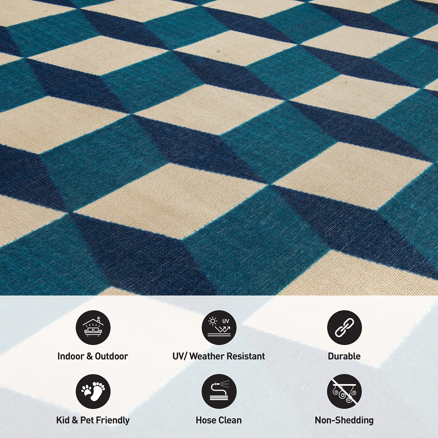 World Rug Gallery 9016BLUE2X7 rugs - View #6