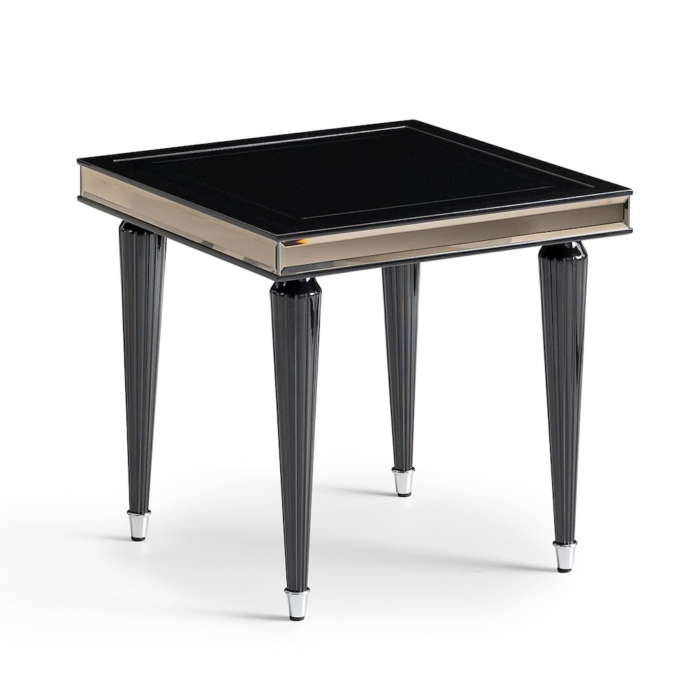 Michael Amini -  La Francaise Side Table  Black Ice