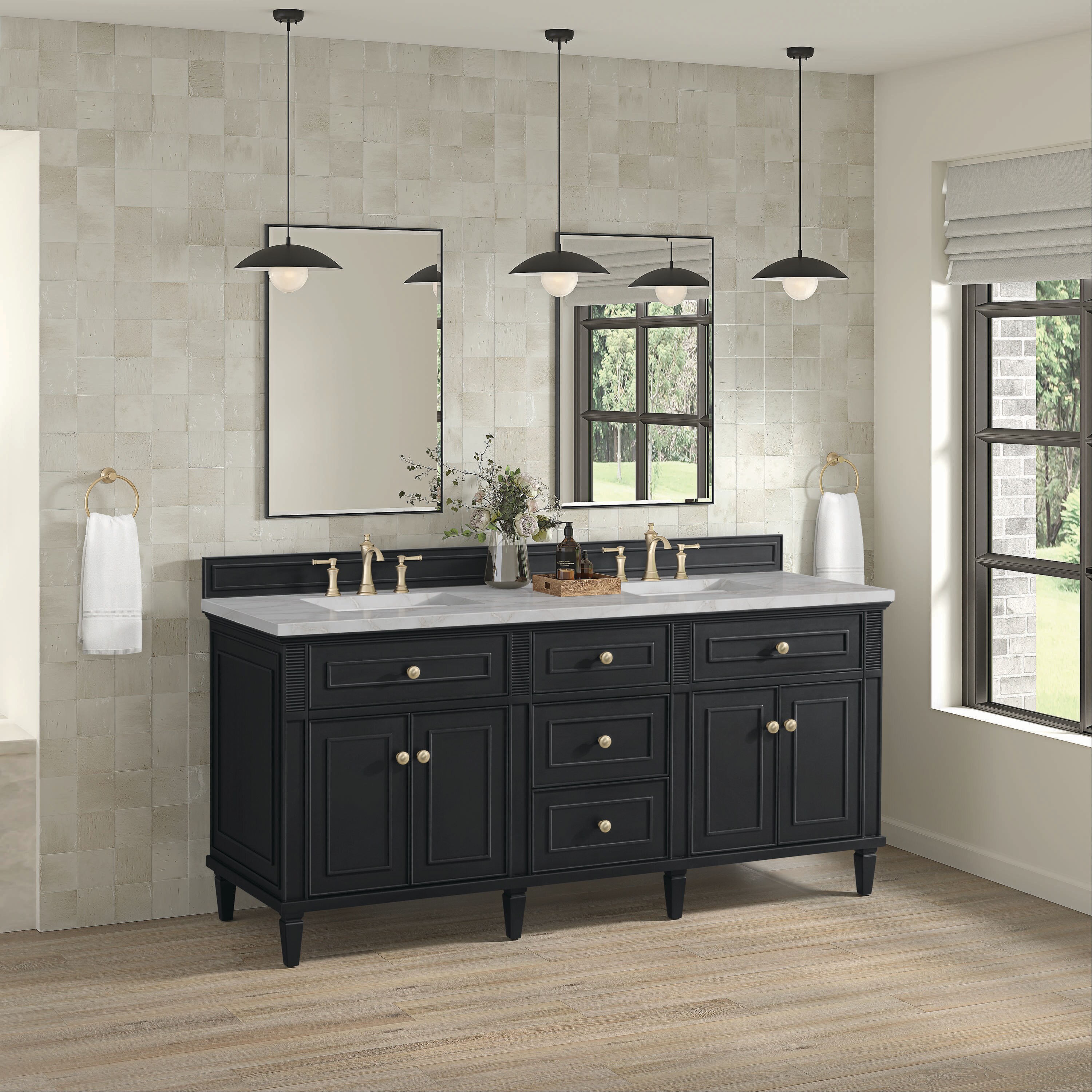 James Martin Vanities 424-V72-BKO-3VSL Bath-Vanity-Combo - View #3