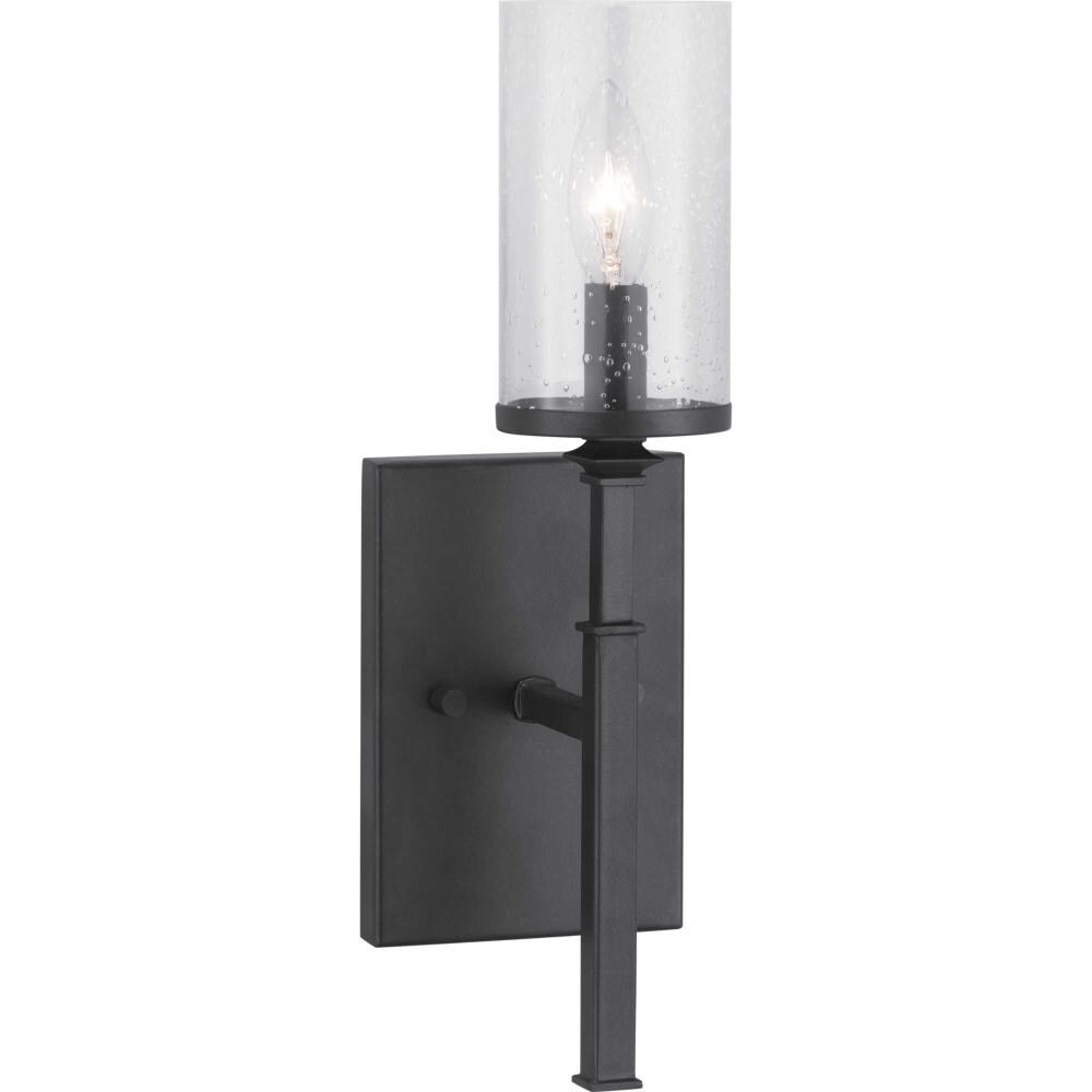 Progress Lighting P710055-143 Gresham 4.75-in W 1-Light Graphite Transitional Wall Sconce