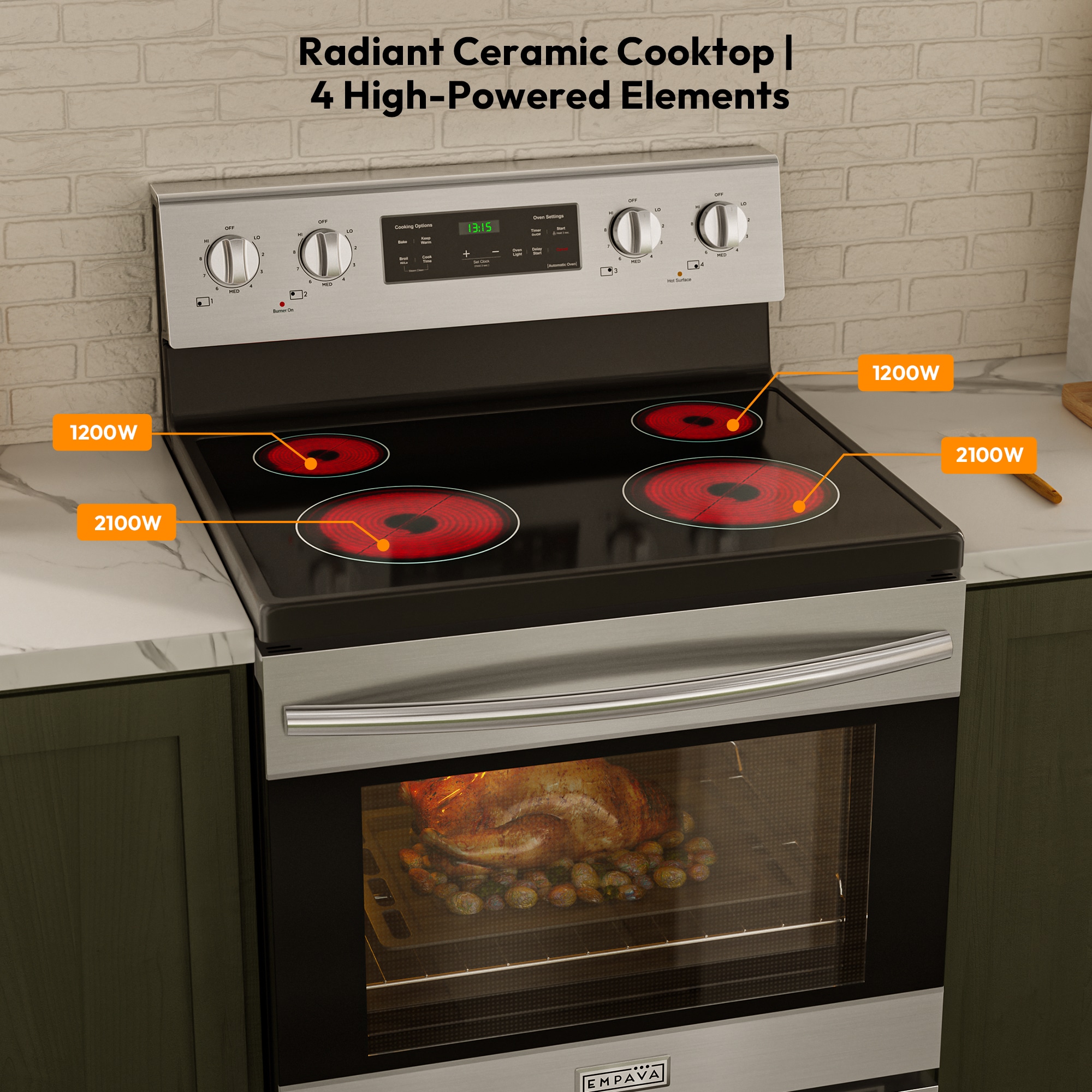 Empava EMPV-30ERX62 Freestanding-Electric-Ranges - View #4