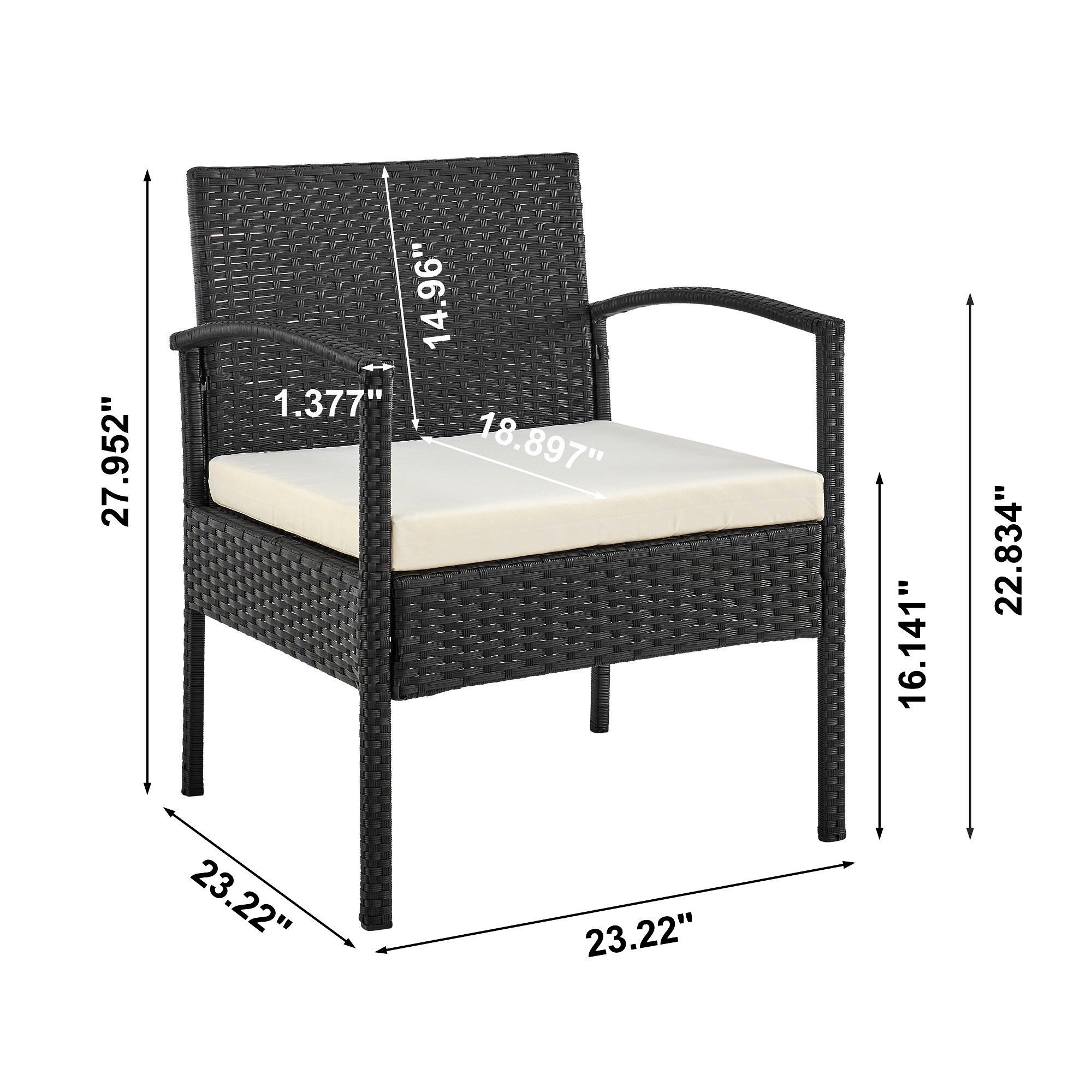 Mondawe MO-TB-00007 Patio-Conversation-Sets - View #6