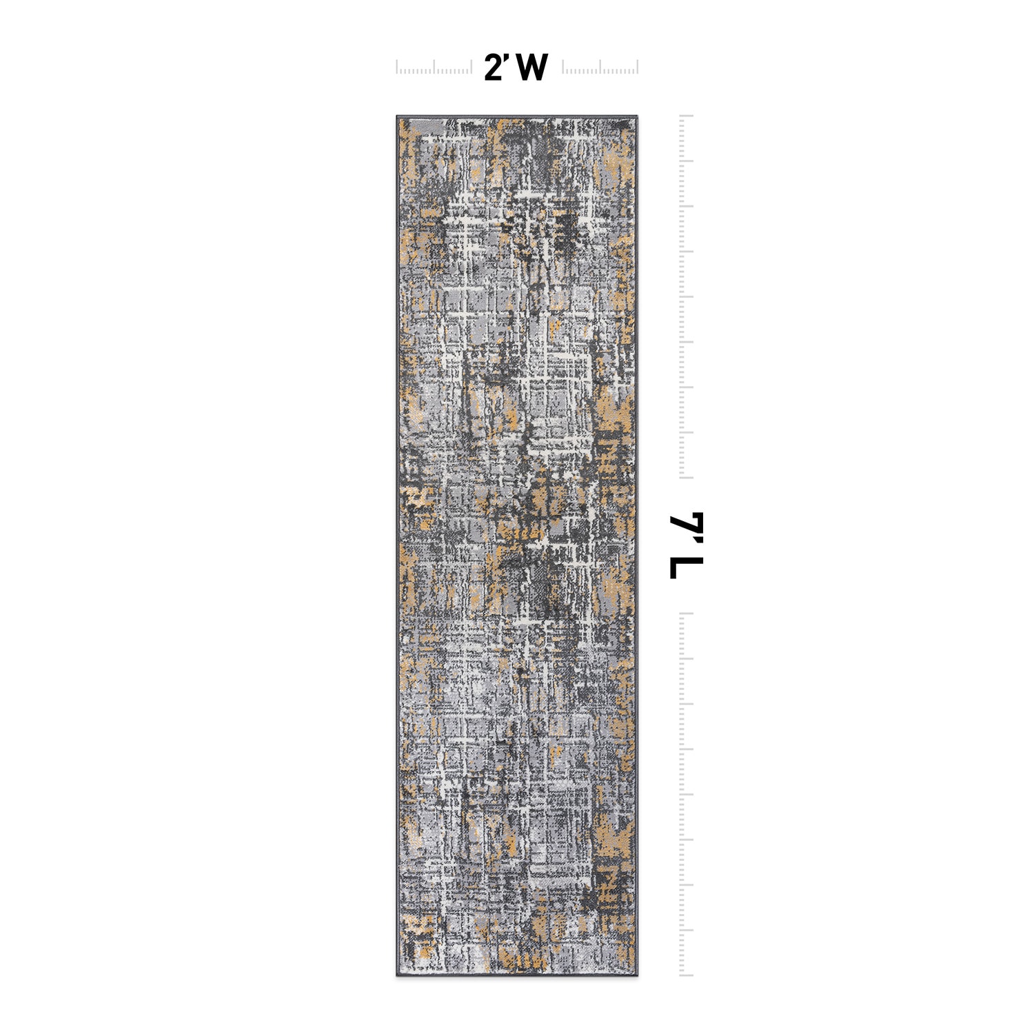 World Rug Gallery 2100YELLOW2X7 rugs - View #2