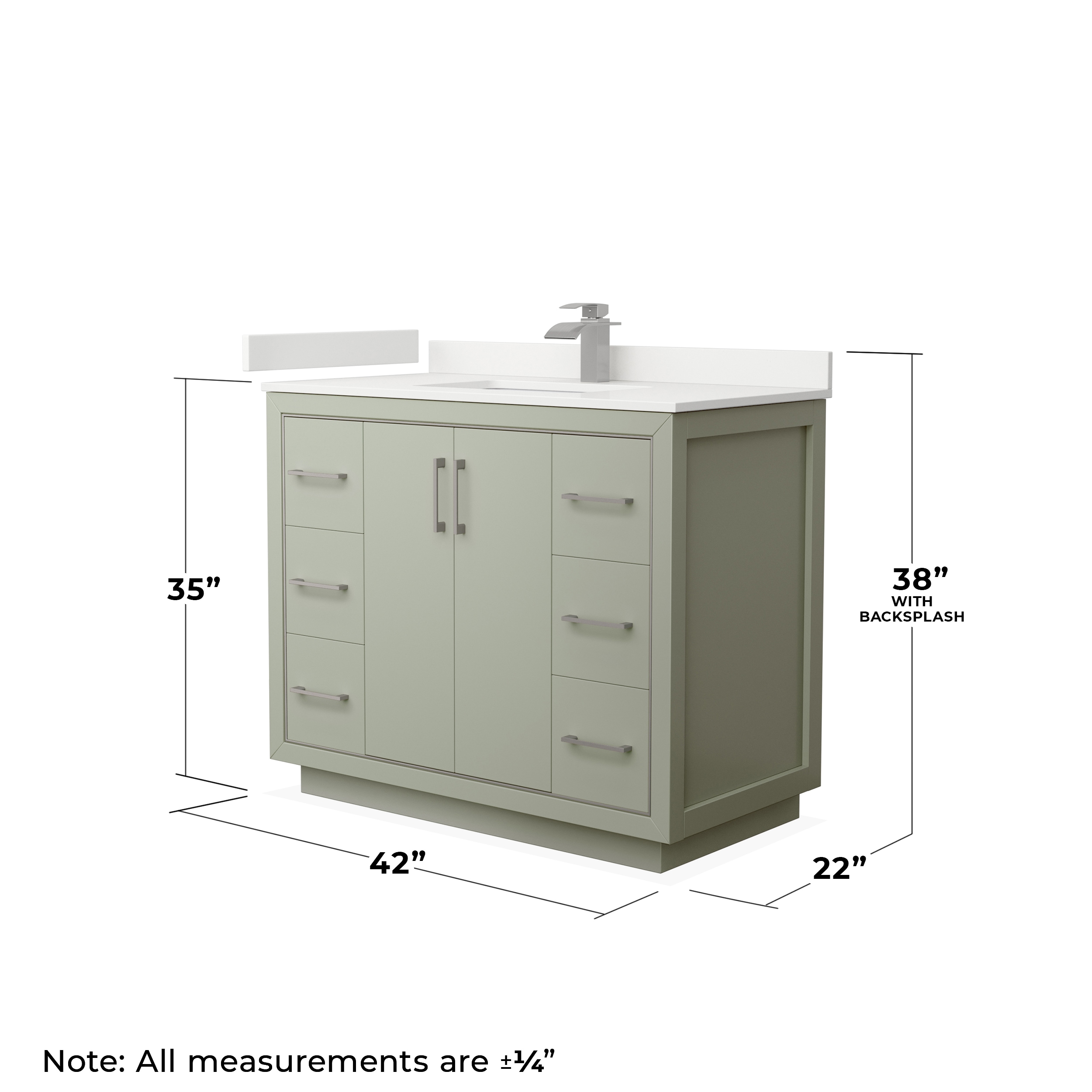 Wyndham Collection WCF111142SLGWQUNSMXX Bath-Vanity-Combo - View #6