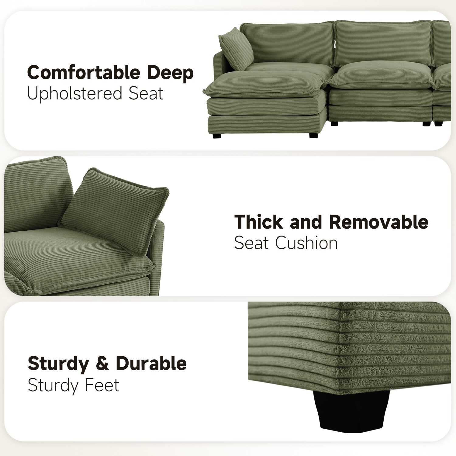 JEAREY LSBDXR-GY Sofas-Loveseats - View #6