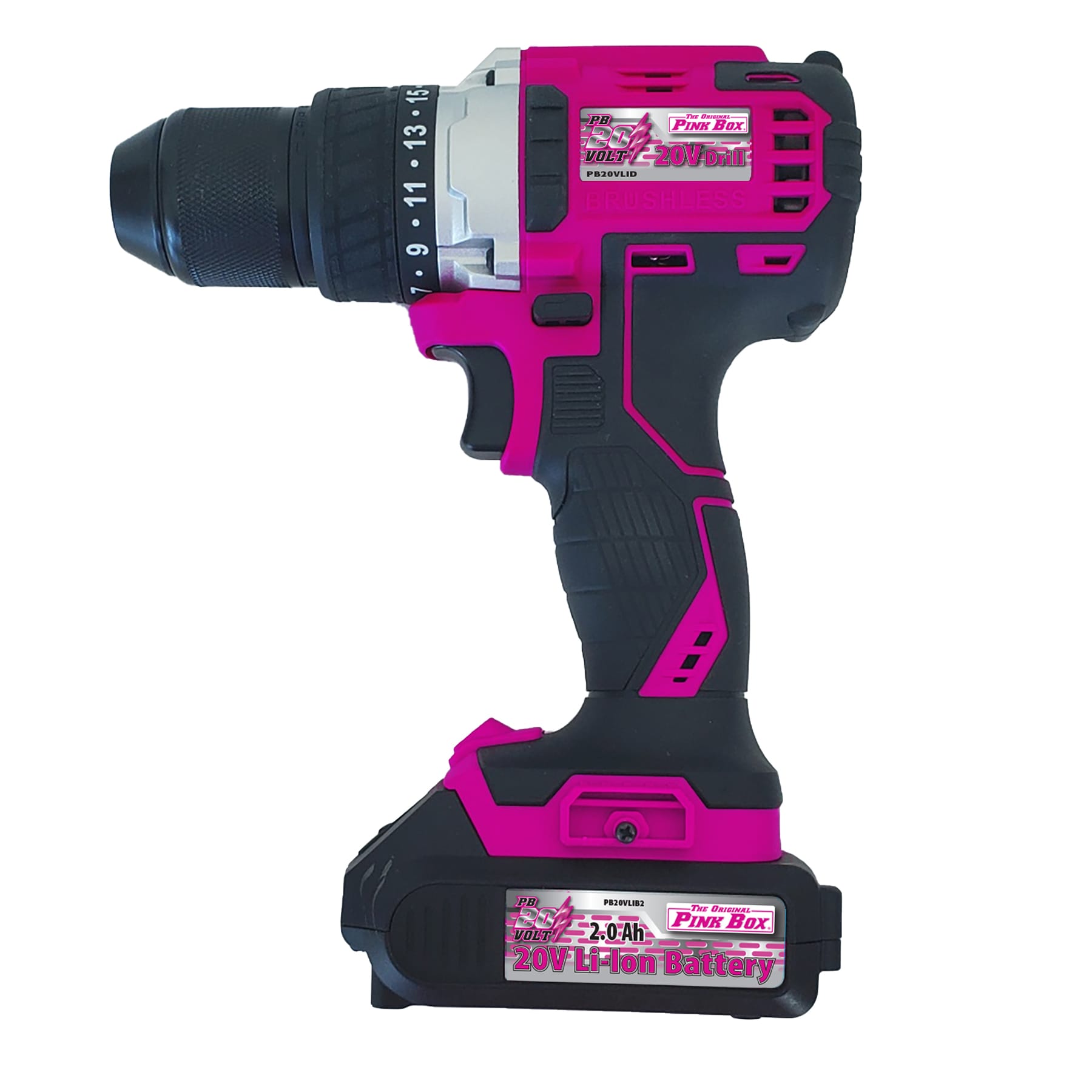 Heerlijk stil embargo The Original Pink Box 20-volt 1/2-in Brushless Cordless Drill(1 Li-ion  Battery Included and Charger Included) in the Drills department at Lowes.com