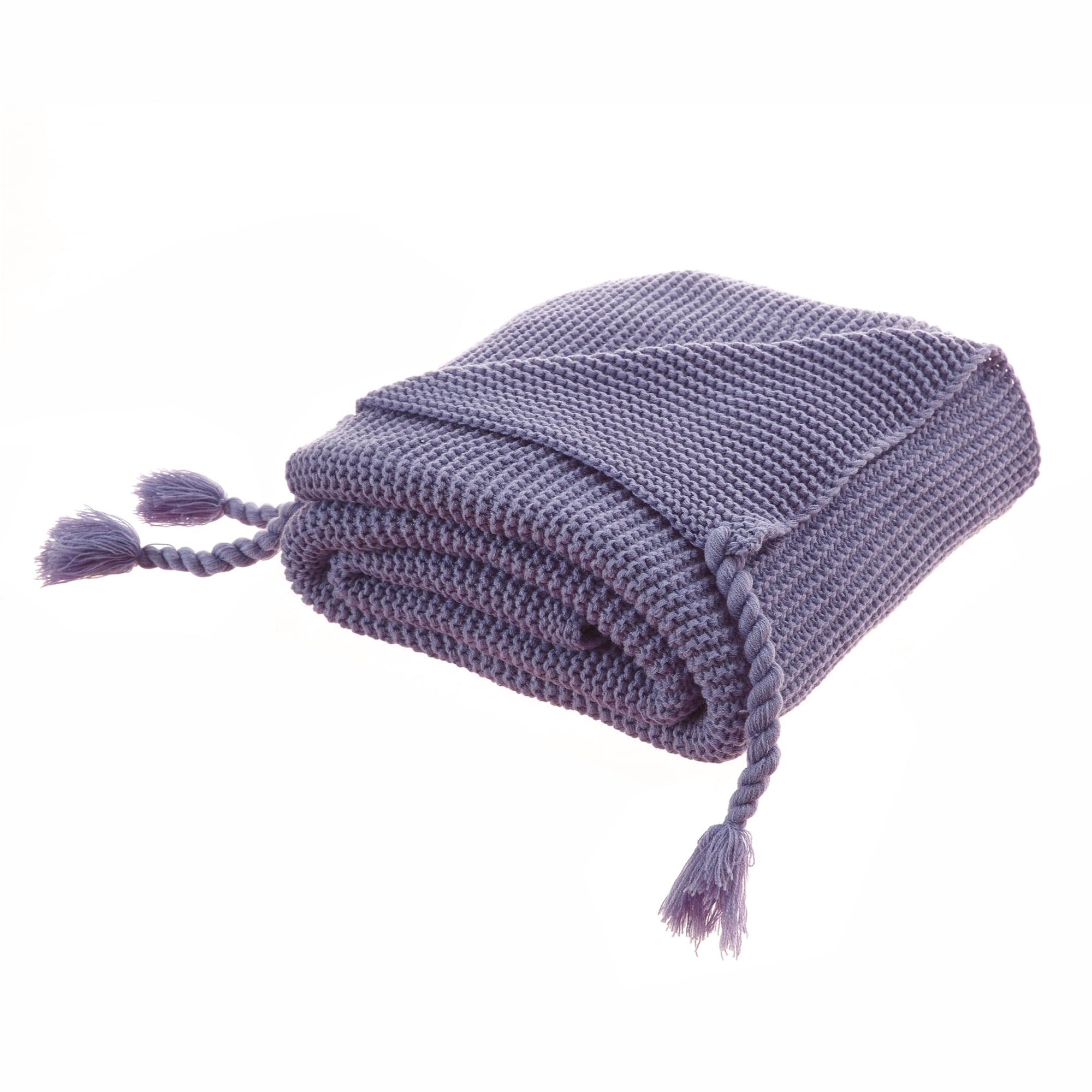 Cozy Tyme T293-30PL-LS Garrison Purple 50-in x 60-in Acrylic Throw