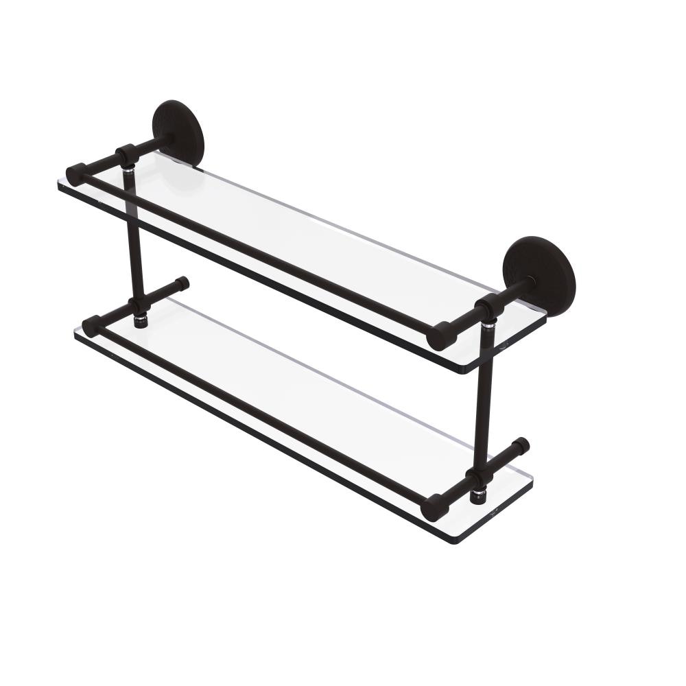 Allied Brass MC-2-22-GAL-ORB Monte Carlo Oil-rubbed Bronze 2 -Tier Wall mount Bathroom Shelf ( 22-in x 8-in x 5-in )