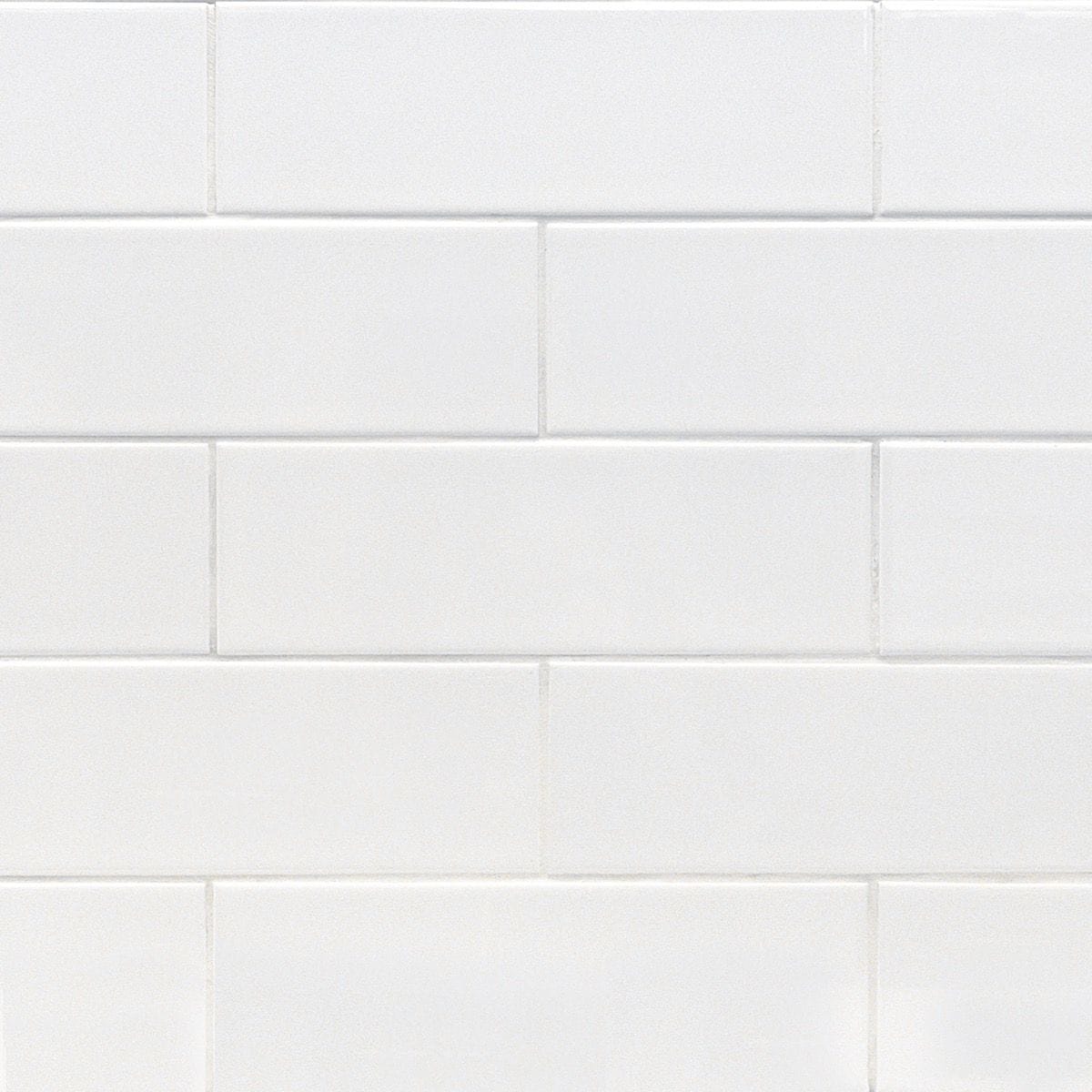 White Matte Ceramic Subway Wall Tile 4x12