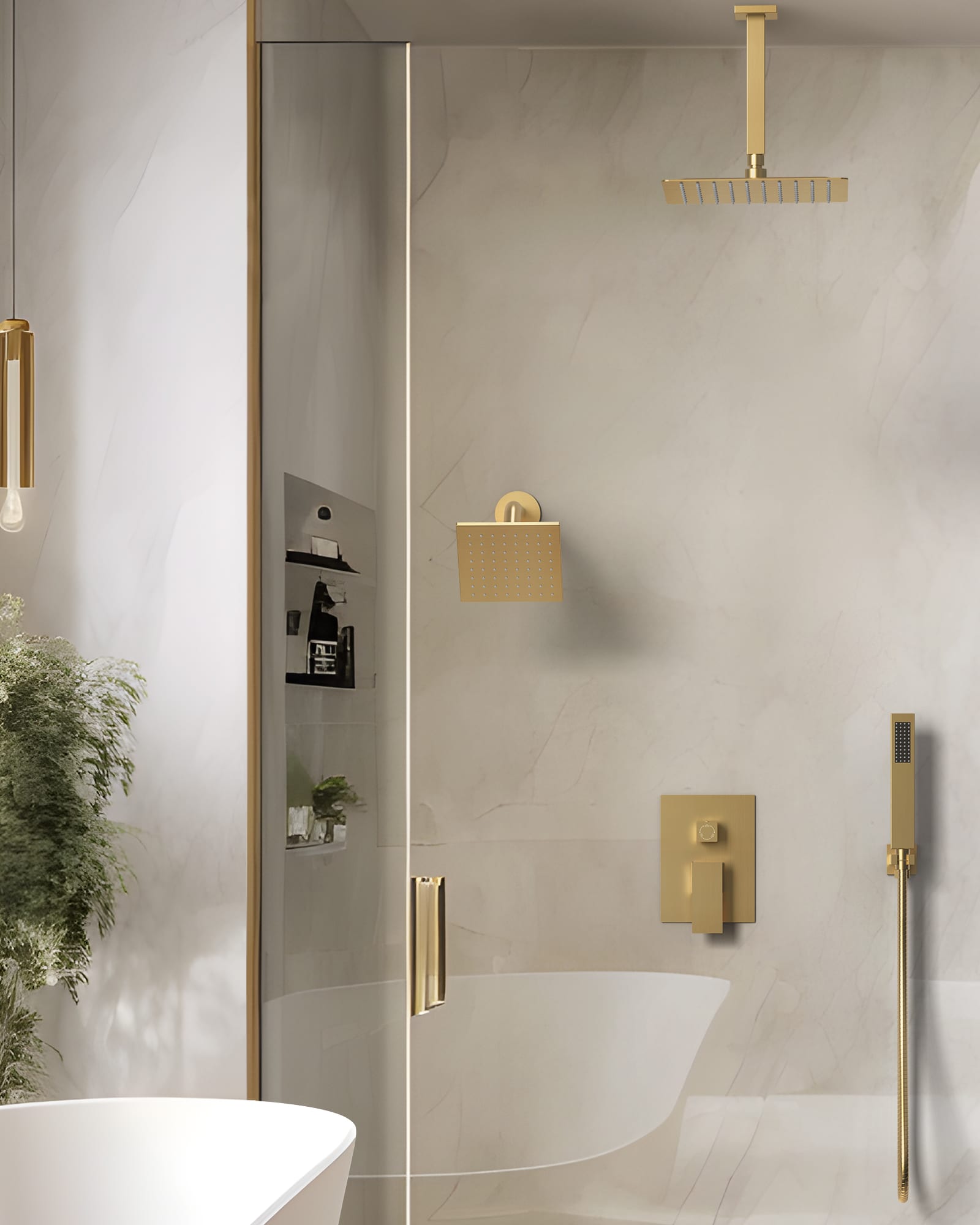 GRANDJOY SGF10GJ-66-BG12 Showerhead-Bar-Panels - View #14