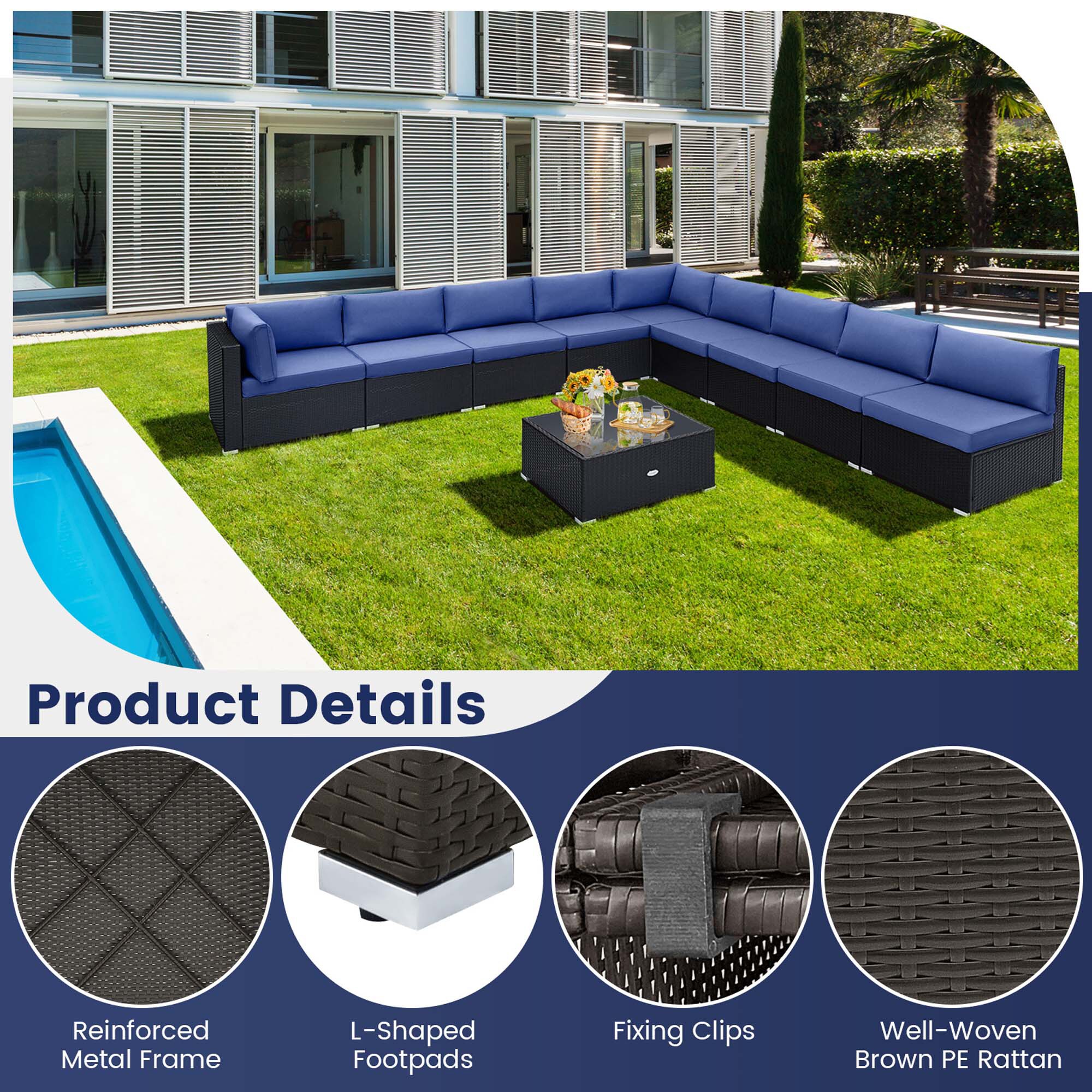 Costway LWS00057 Patio-Conversation-Sets - View #6