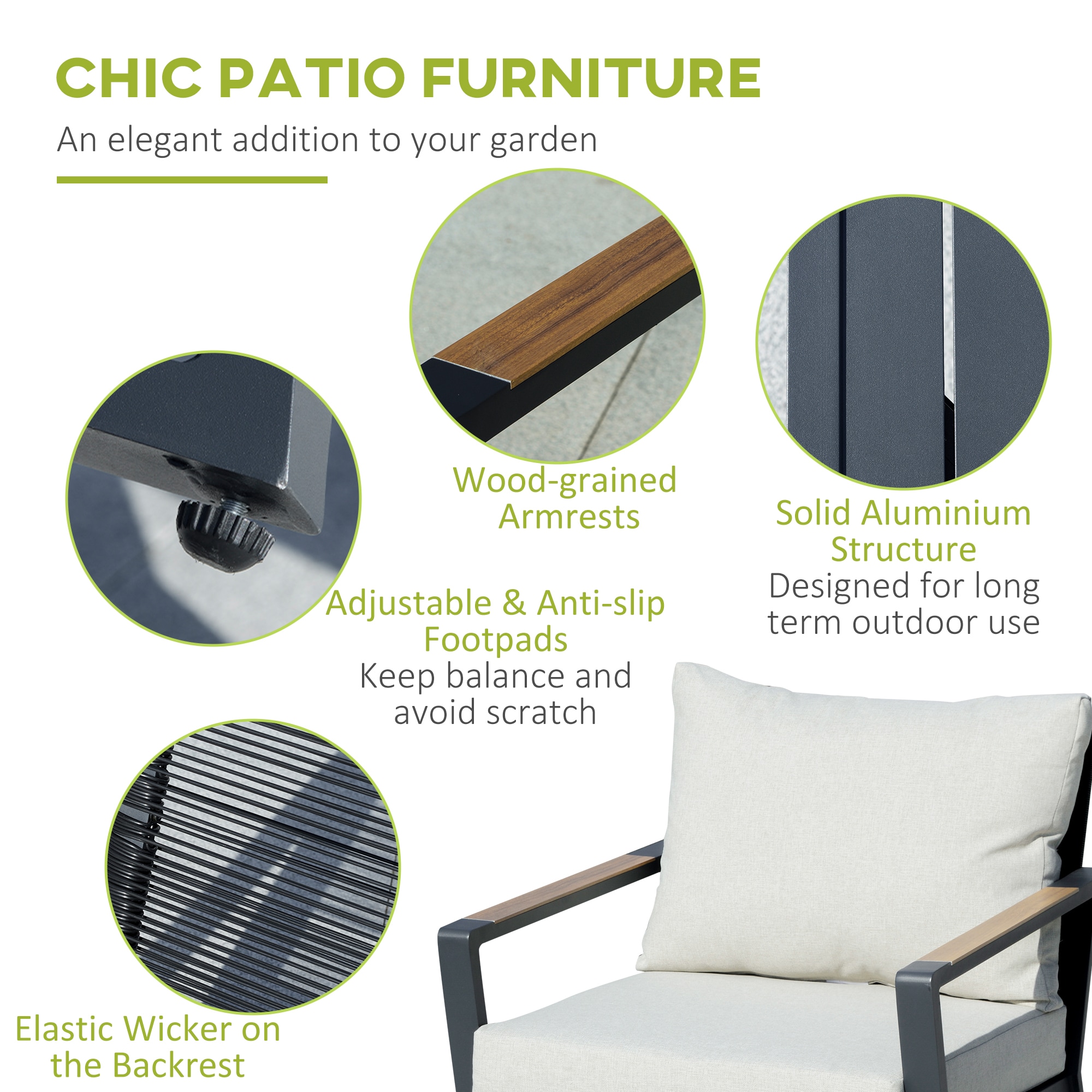 ModernLuxe L-W2225142491 Patio-Conversation-Sets - View #4