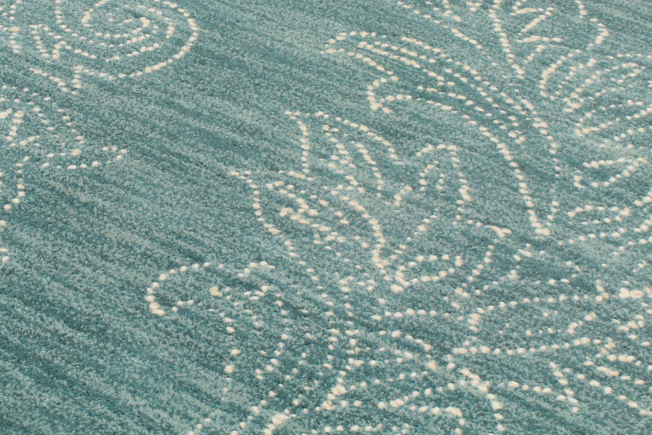Elysian Ivory Tufted Wool Handmade Area Rug