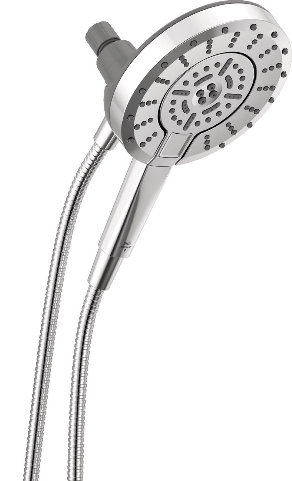 Delta 75544 In2ition 5 -Spray Chrome 6.75-in Round Shower Head with Handheld Combo 1.75 GPM