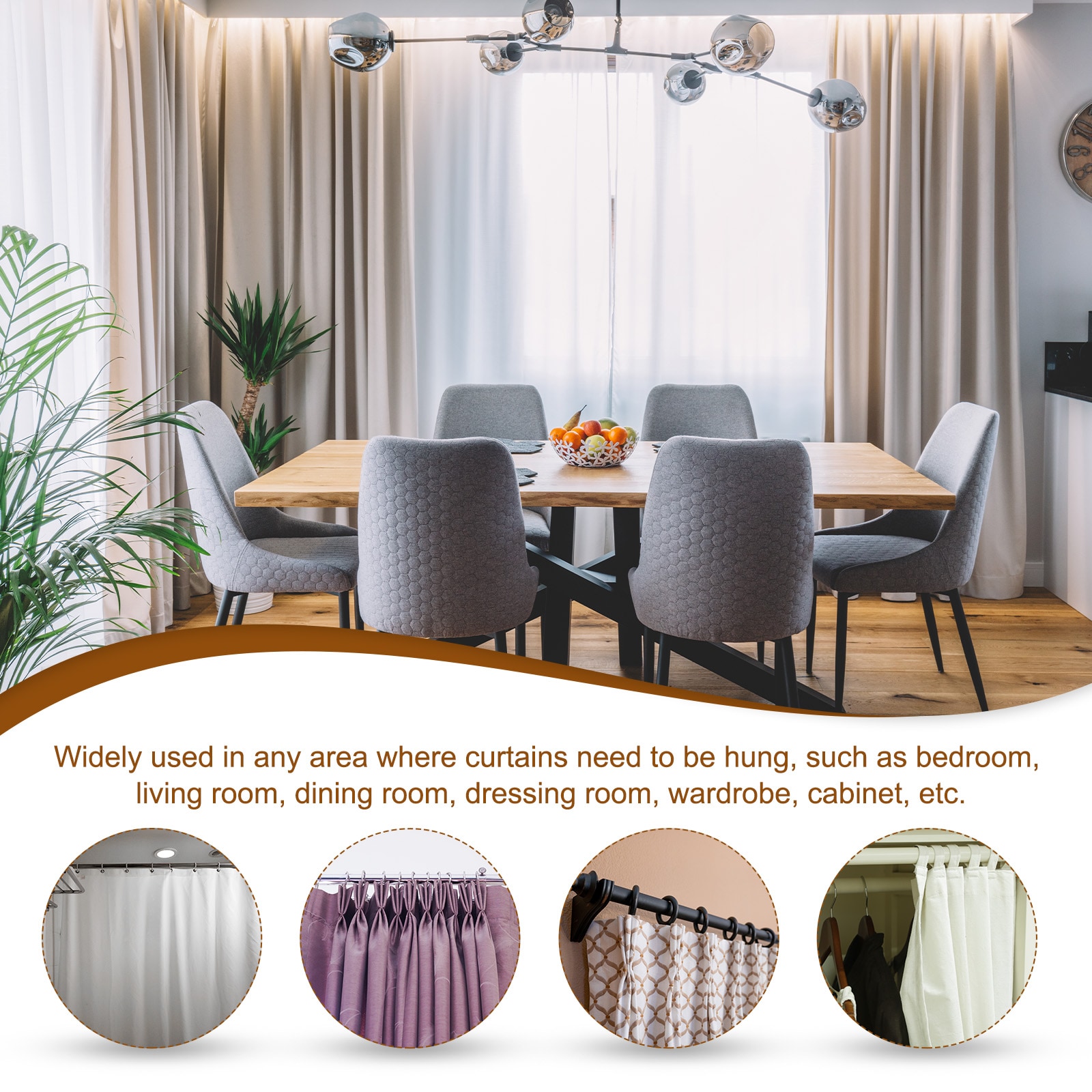 PATIKIL S25093001UX7561 Curtain-Rings - View #5