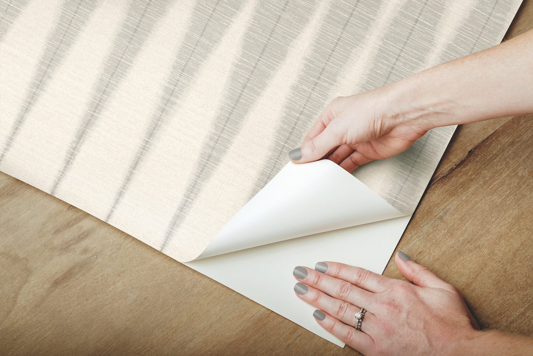 York Wallcoverings PSW1006RL 34.2-Sq. Feet Grey Non-woven Novelty Self-adhesive Peel and Stick Wallpaper