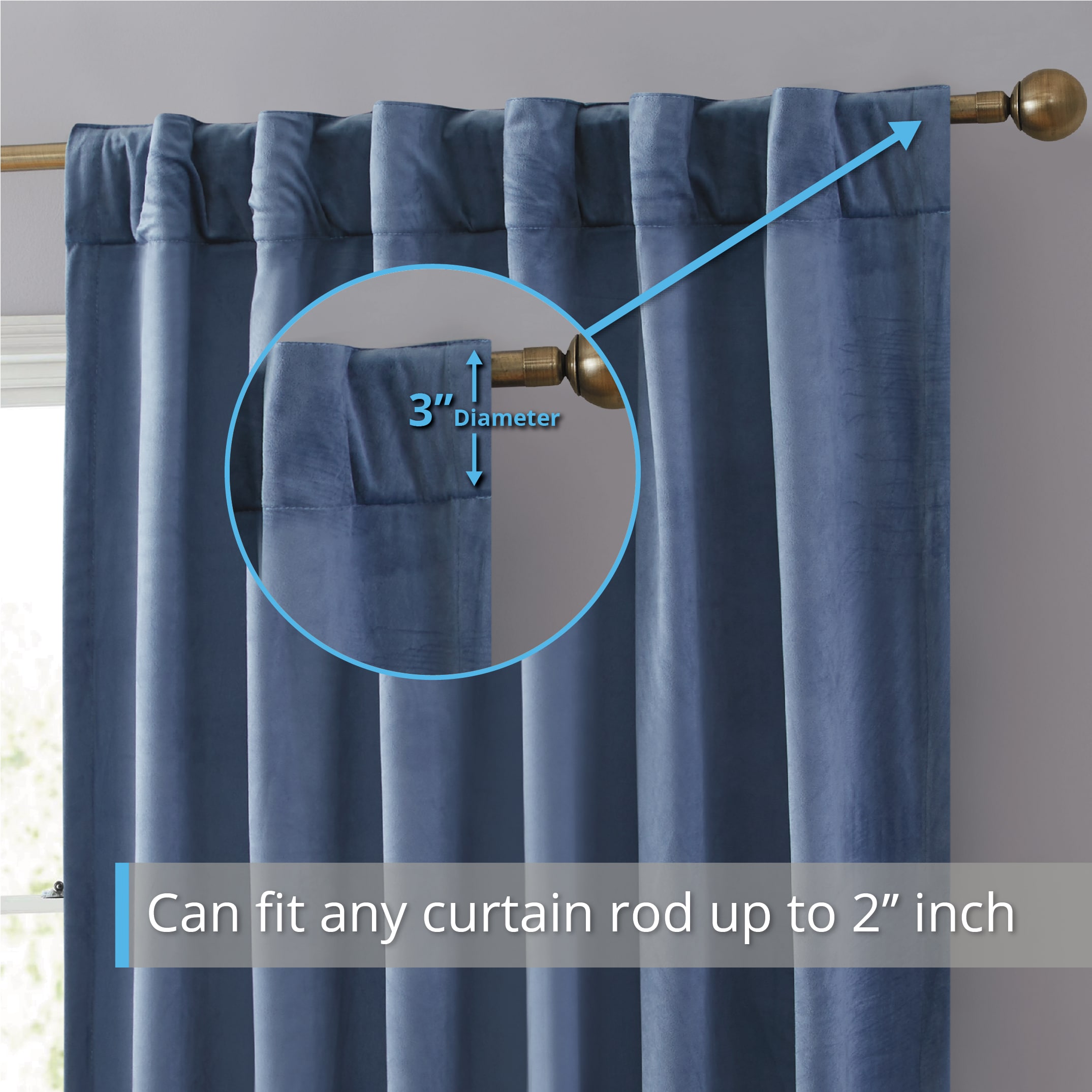 HLC.me LPZ-96DSTYBL curtains - View #4
