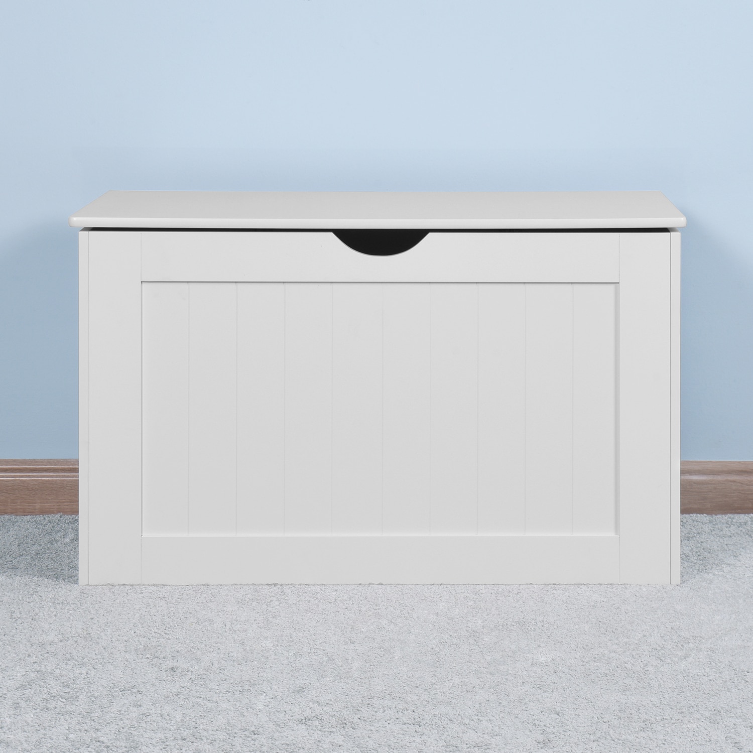 Mondawe MO-NM84887 White Rectangular Toy Box