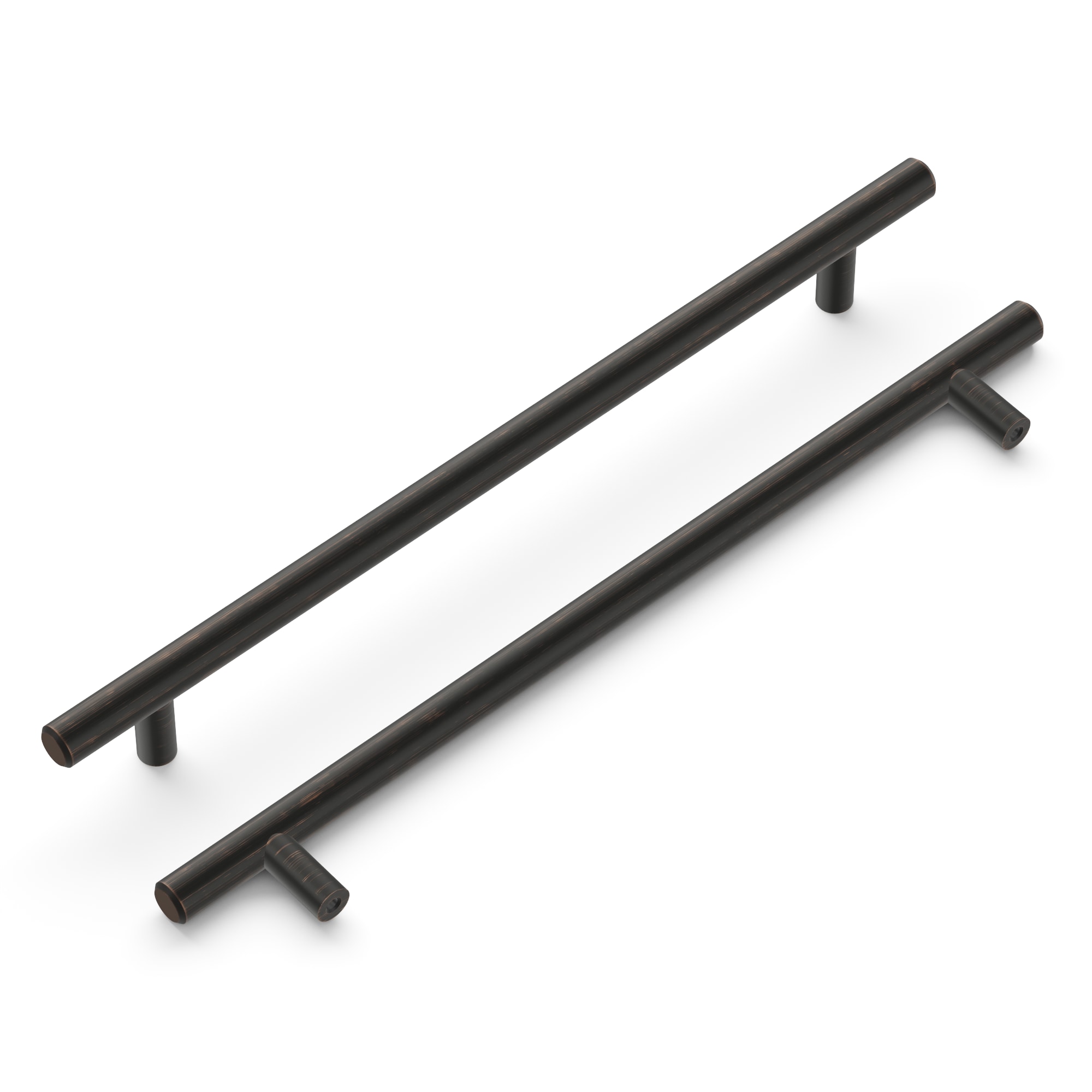 Hickory Hardware HH075598-VB Bar Pulls 8-13/16-in , 224mm Center to Center Vintage Bronze Cylindrical Bar